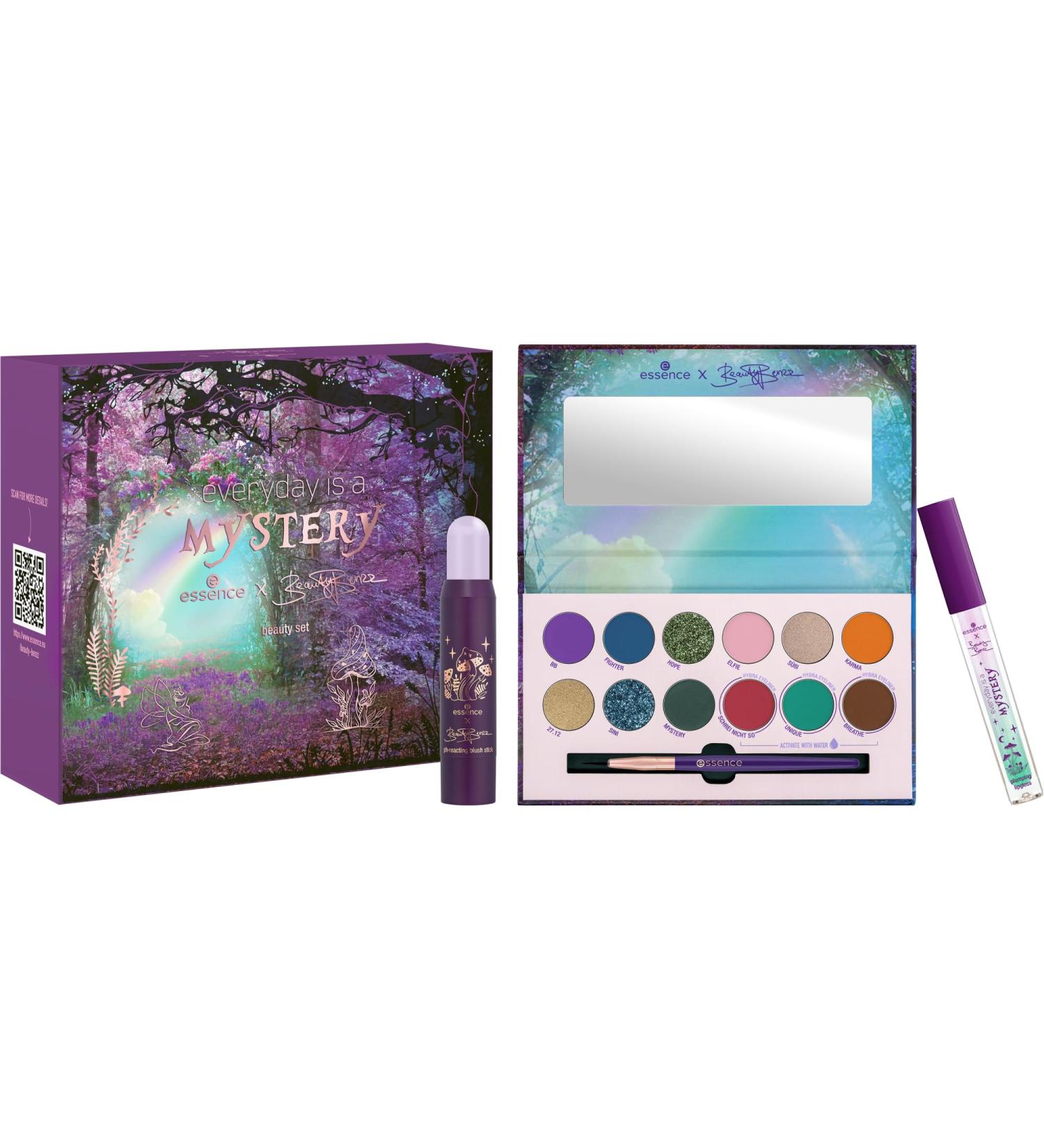 Essence X Beauty Benzz everyday is a mystery set multi -set multi -colored acetone -free vegan without microplastic particles without parabens 1 Pack (3PCs)