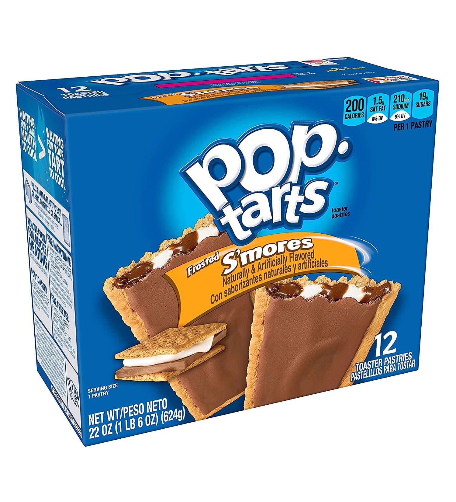 Kellogg's Pop-Tarts Frosted S'mores Toaster Pastries - 12 Count - Delicious Breakfast Treat for Kids - Buy Online on GoSupps.com