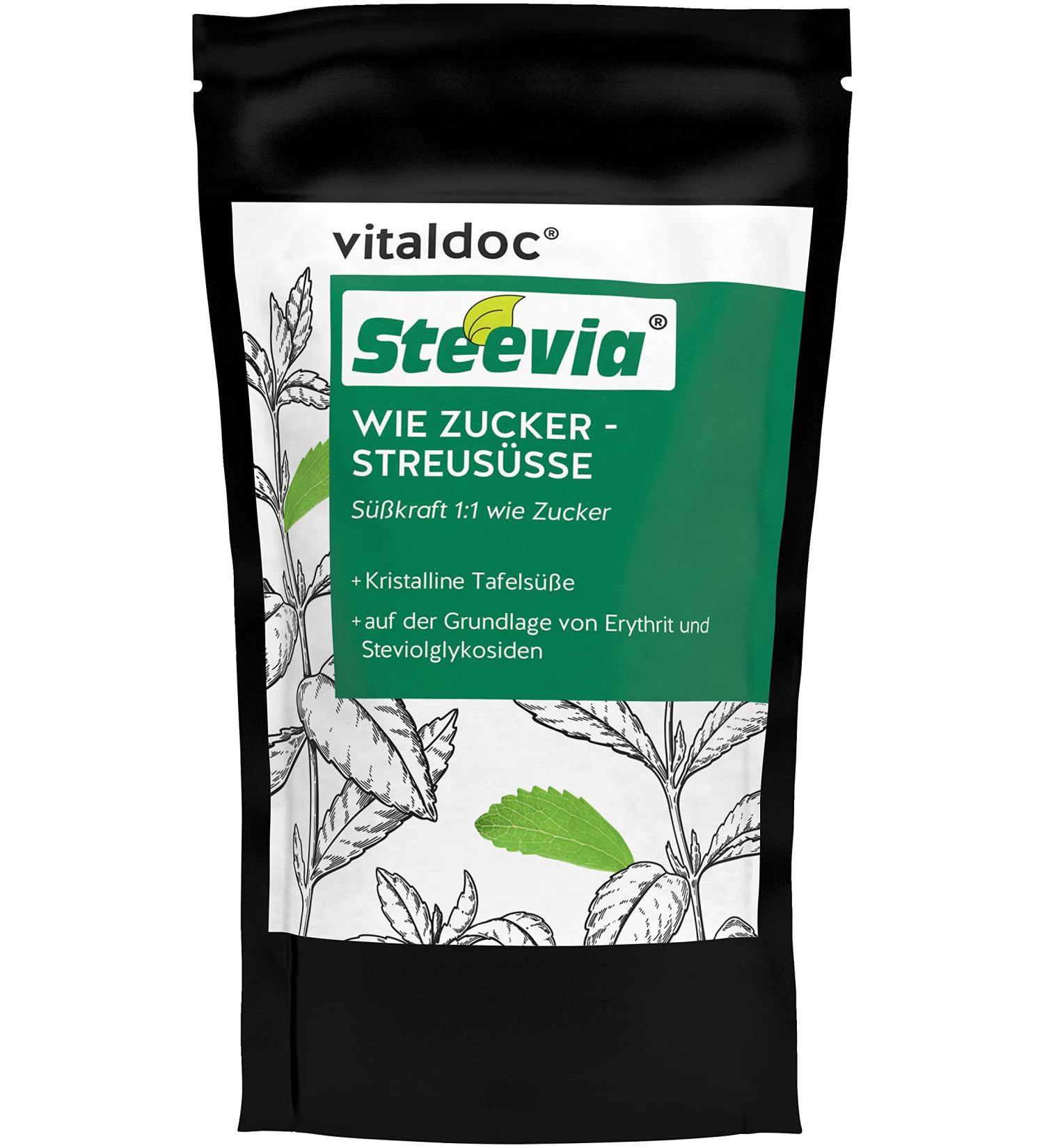 Health & Life |New design |Vitaldoc Steevia like Sugar - Straw Sowing |Sweetpower 1: 1 like sugar - erythrita steviolglykosides - calorie -free - sugar -free - gluten -free - lactose -free