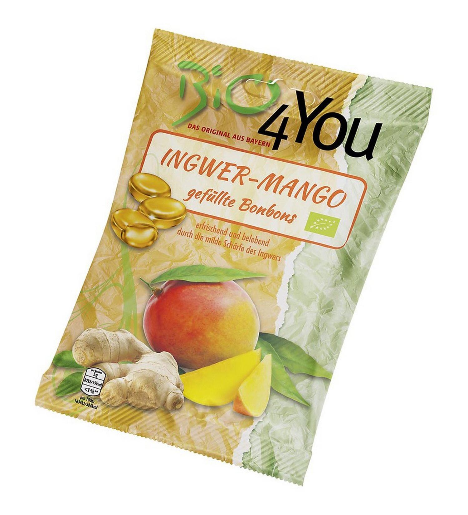 Bio4you Bio4you Ginger and Mango Candies (75g) - Organic