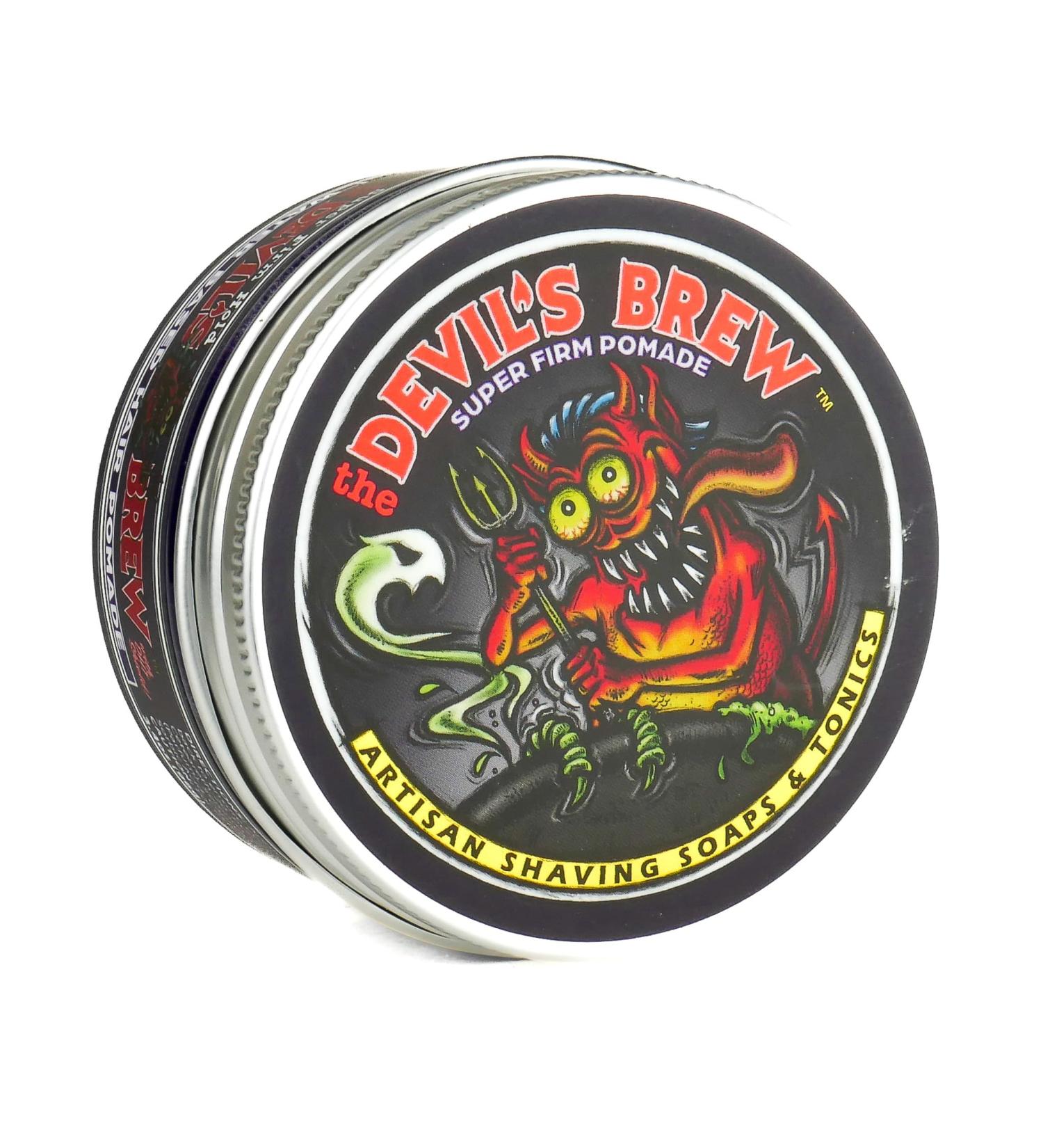 THE DEVIL'S BREW Super Firm Hair Pomade - Strong Hold Medium Shine Irish Tweed Scent - 3.4 oz | International Shipping Available - Buy Online on GoSupps.com