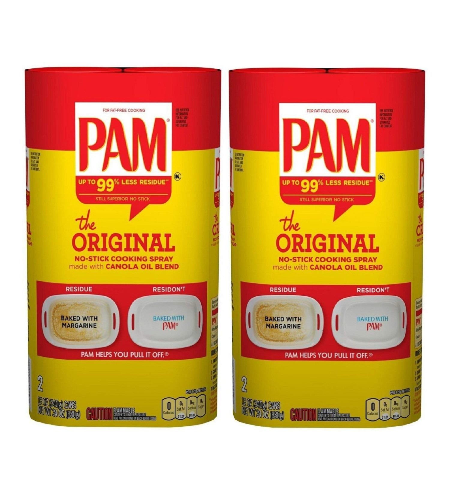 Pam Non-stick Original Cooking Spray - 12oz - 4 Pack (48oz. Total) - SET OF 2