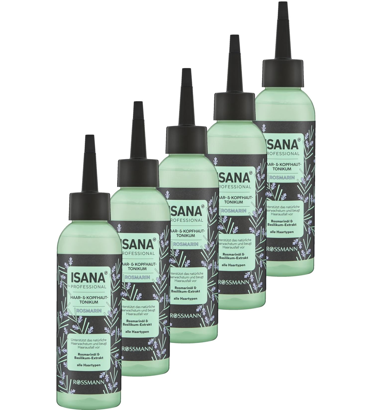 Dirk Rossmann Tonic Rosemary hair and scalp 750 ml 5 x 150 ml Supports natural hair growth prevents hair loss For all hair types