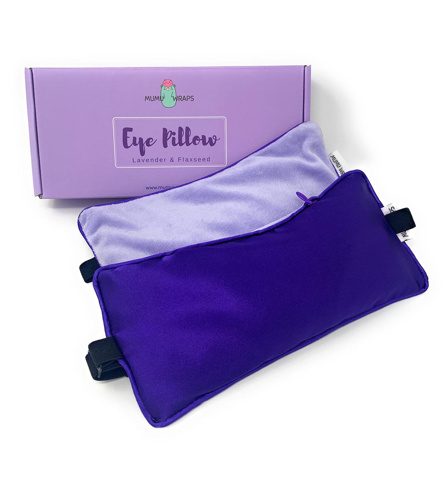 Mumu Wraps Lavender Weighted Eye Mask for Sleep, Meditation & Pain Relief - Buy Online on GoSupps.com