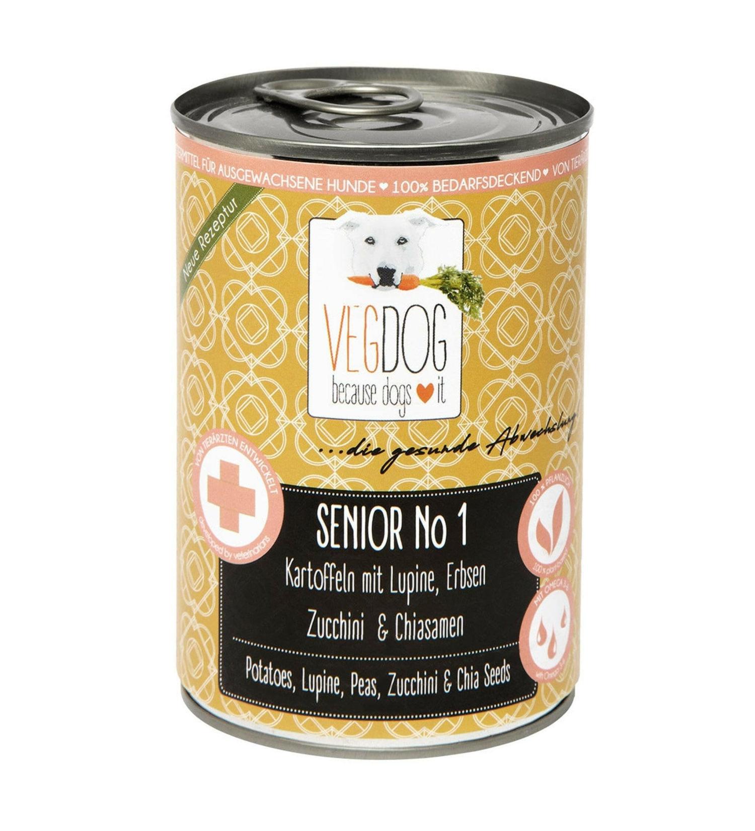 VegDog Senior No1-400g (Menge: 6 I Bestelleinheit)