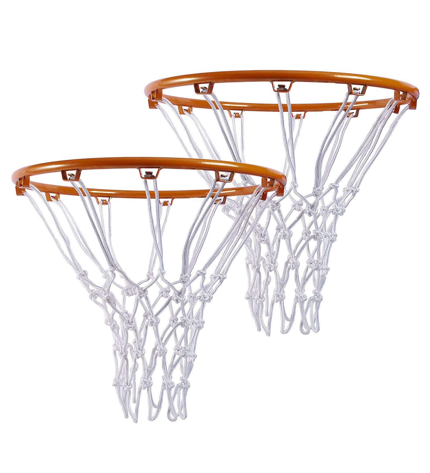 QYKBDLB Basketball Net 2 Pack - Heavy Duty All Weather White Net for Indoor/Outdoor Standard Rim Replacement - 12 Loops, Anti Whip Design - Buy Online on GoSupps.com