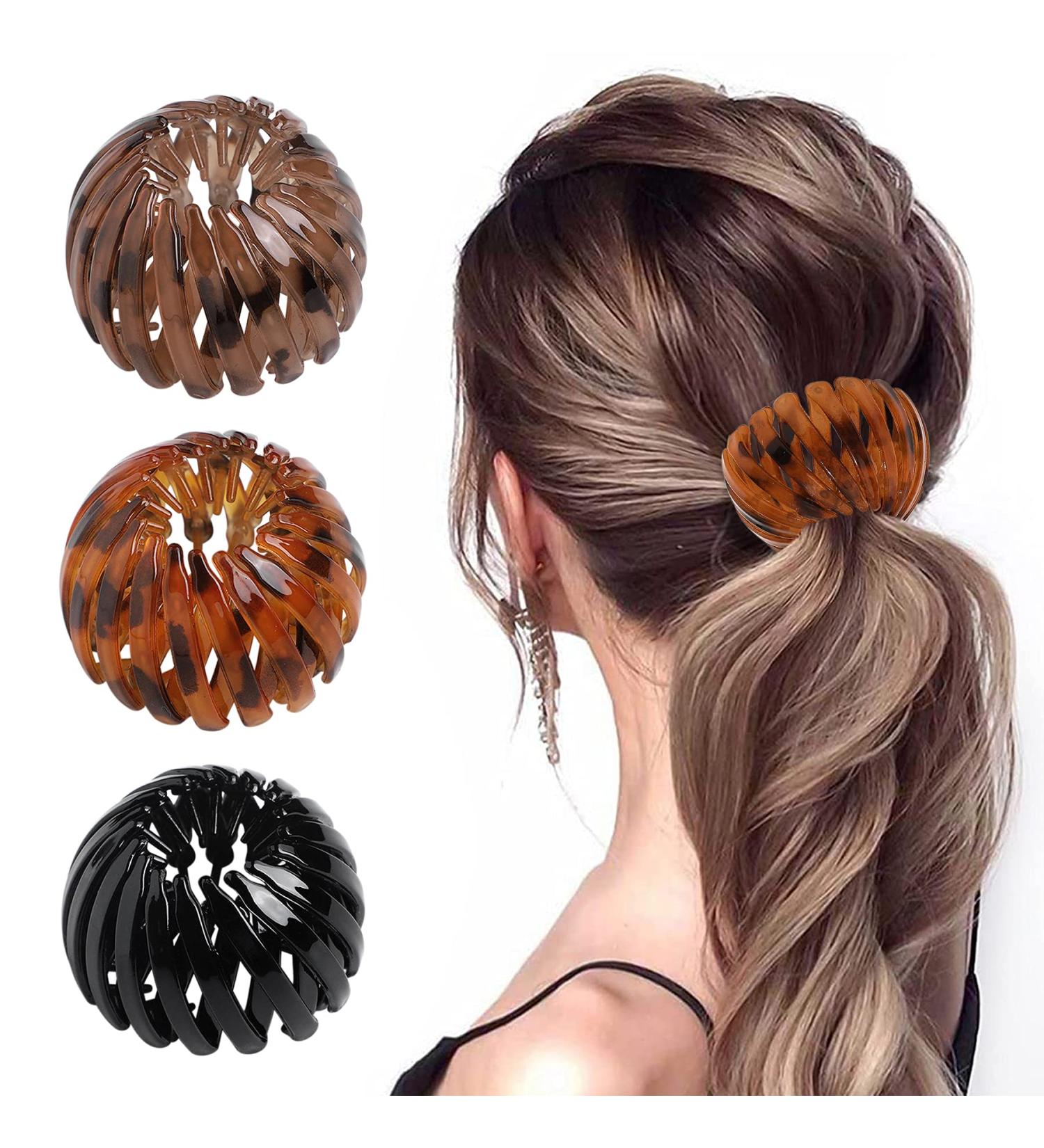 Vidfair Vintage Bird Nest Hair Clips - 3 Piece Set - Geometric Ponytail Loops for Elegant Hairstyles - Buy Online on GoSupps.com