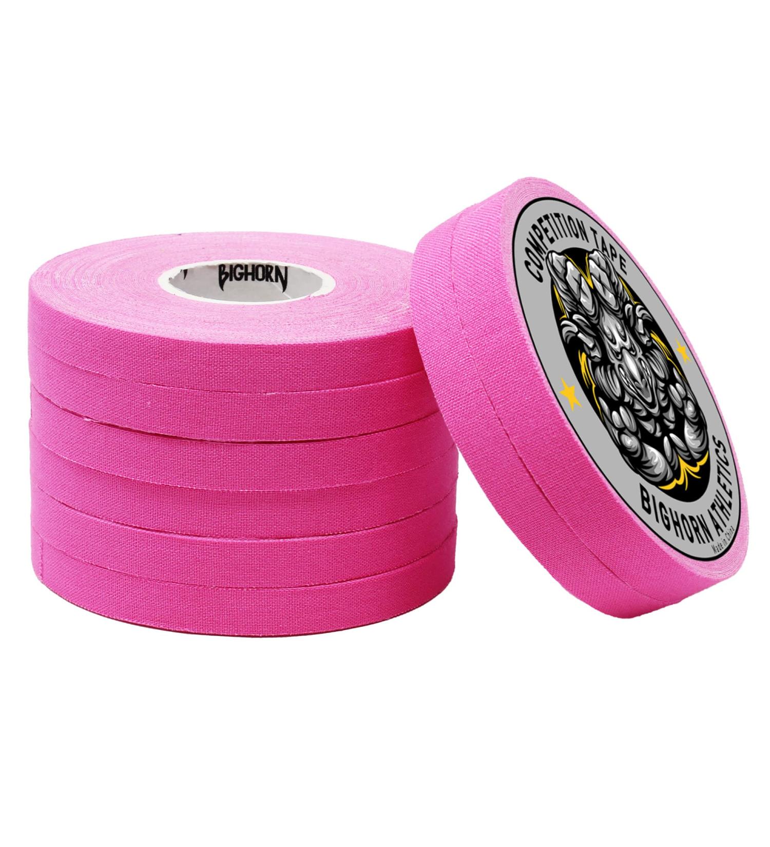Bighorn Athletics Premium Competition Jiu-Jitsu Finger Tape 8-Rolls - 50% Stronger Material - Residue-Free - 0.3-Inch Pink - Buy Online on GoSupps.com