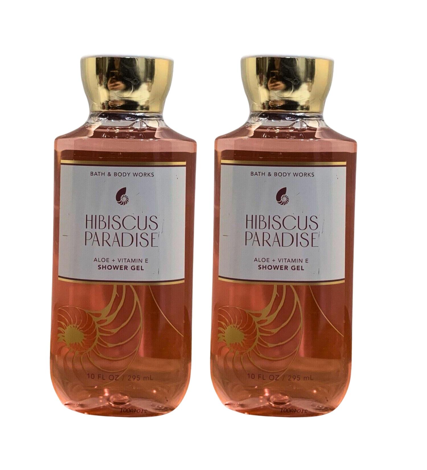 Bath & Body Works Shower Gel Gift Set of 2 10oz Each (Hibiscus Paradise)