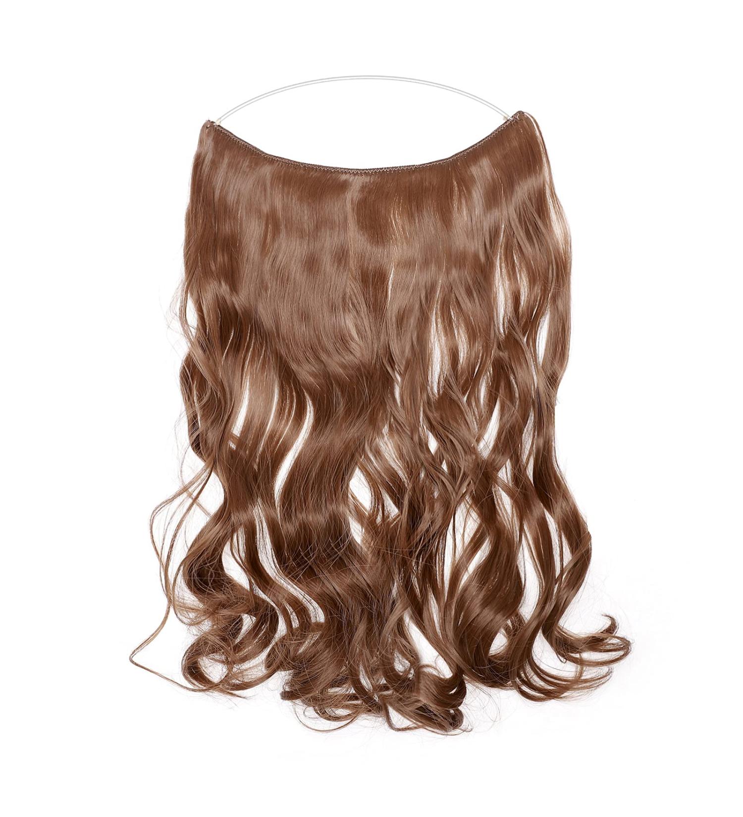 Buy Silk-Co 50cm Adjustable Rubber Band Hair Extensions - Red-Brown Synthetic Corrugated Styles for Women - Buy Online on GoSupps.com