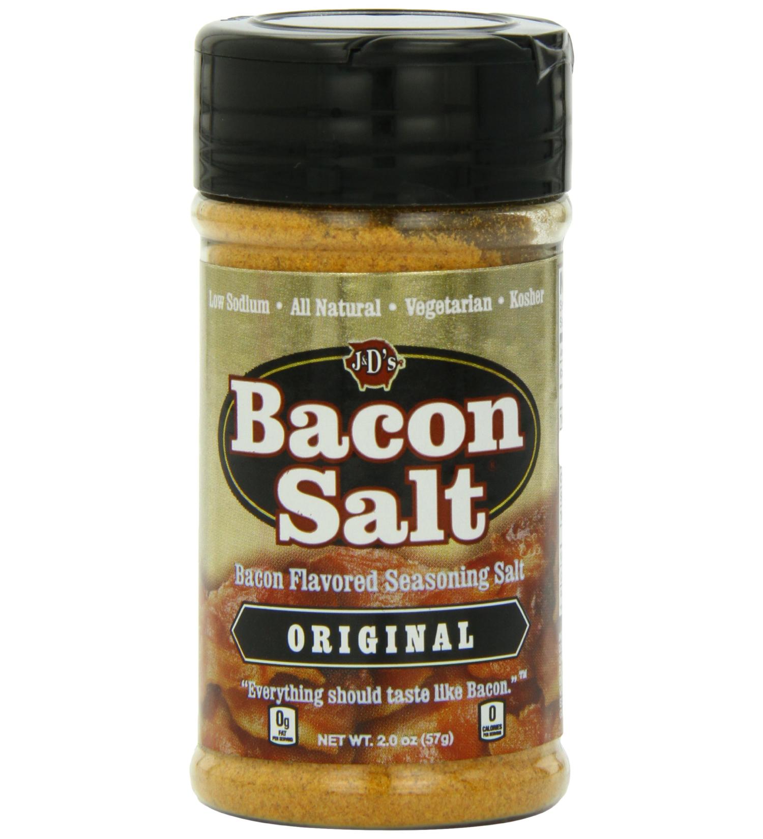 J&D's Bacon Salt Original 2oz - Savory Bacon Seasoning for Flavorful Dishes - Buy Online on GoSupps.com