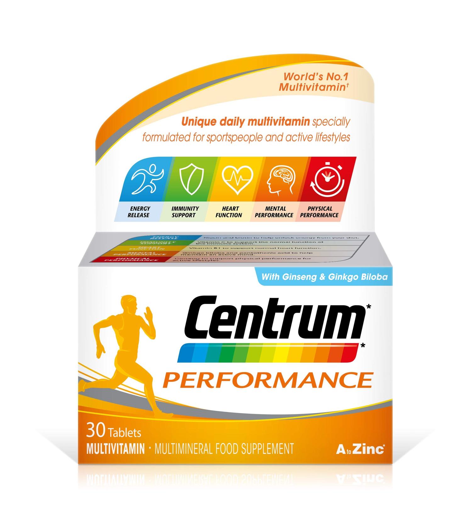 Centrum Performance Multivitamins & Minerals 30 Tablets PERFORMANCE 30 - Buy Online on GoSupps.com