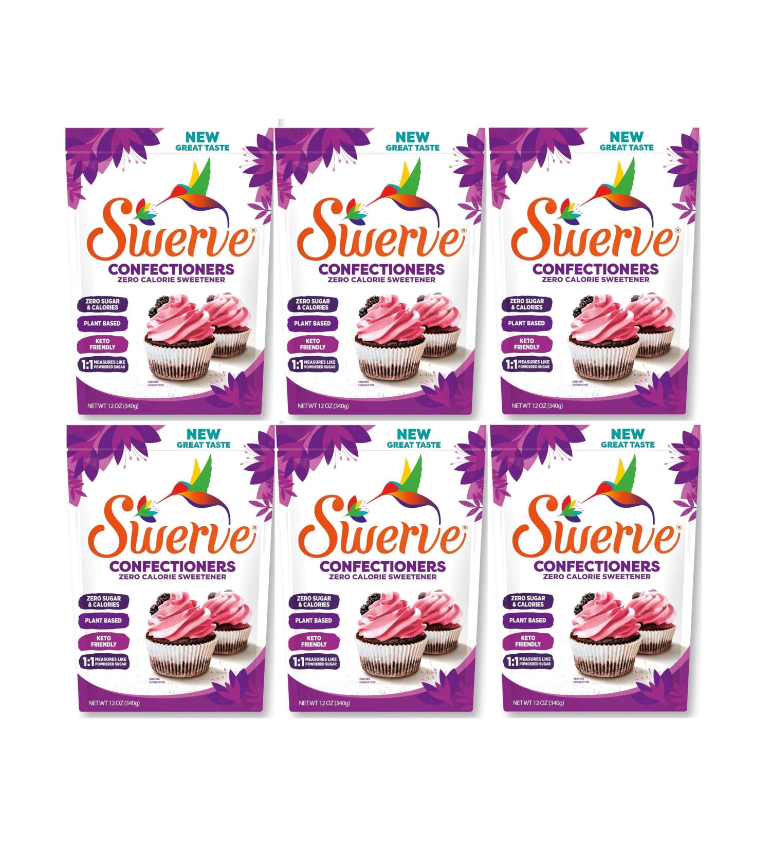 Swerve Sweetener Confectioners Sugar 340 Grams Pack of 6