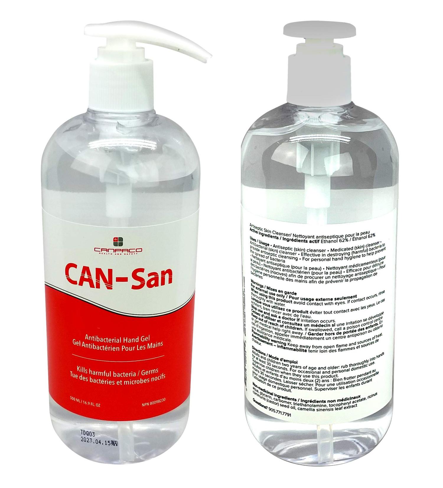 HAND SANITIZER ANTIBACTERIAL GEL WITH GREEN TEA EXTRACT (500ML) - Buy Online on GoSupps.com