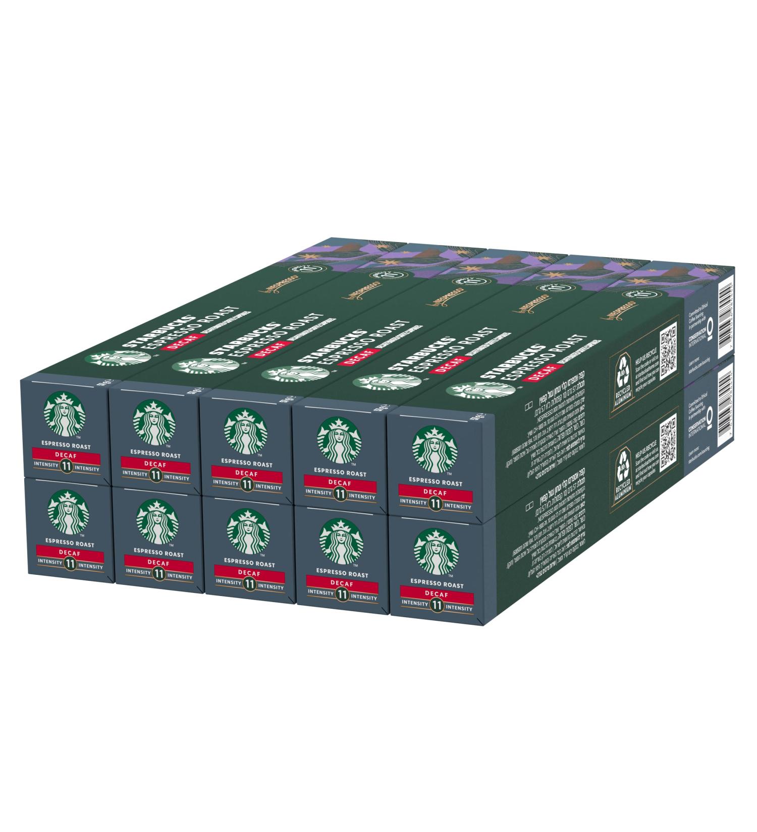 Nestl STARBUCKS Espresso Roast Cafe nevrij by Nespresso Dark Roast Koffiecapsules 10 x 10 100 Capsules - Buy Online on GoSupps.com