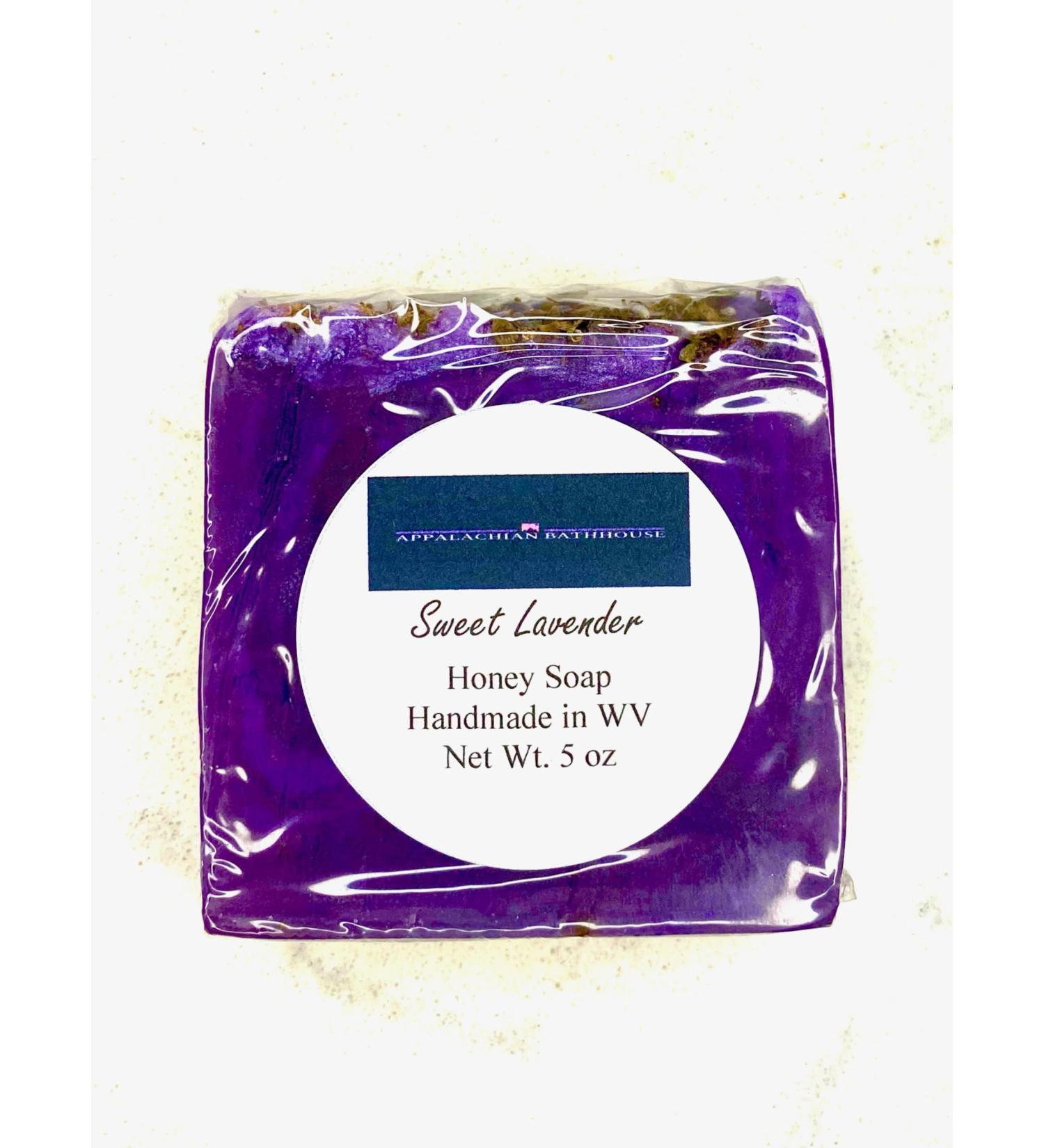 Handmade Sweet Lavender Honey Soap - 5 oz | Natural Skincare from West Virginia | Eco-Friendly & Nourishing - Buy Online on GoSupps.com