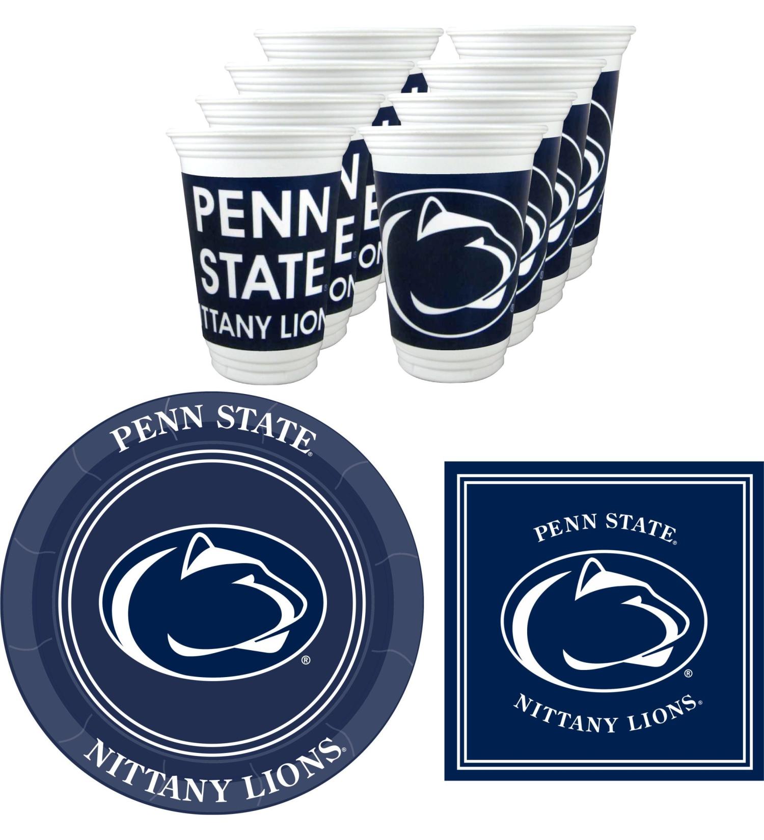 Westrick Penn State Nittany Lions Party Supplies - Serves 16 (48 Pieces) - Buy Online on GoSupps.com