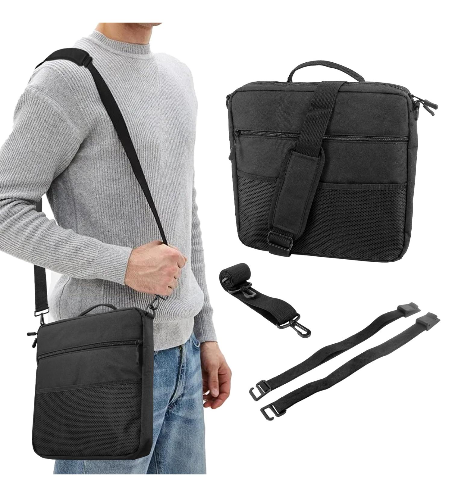 Urine Drainage Bag Holder with Catheter Cover & Adjustable Strap Travel Medical Supplies for Urostomy Users - Black - Buy Online on GoSupps.com