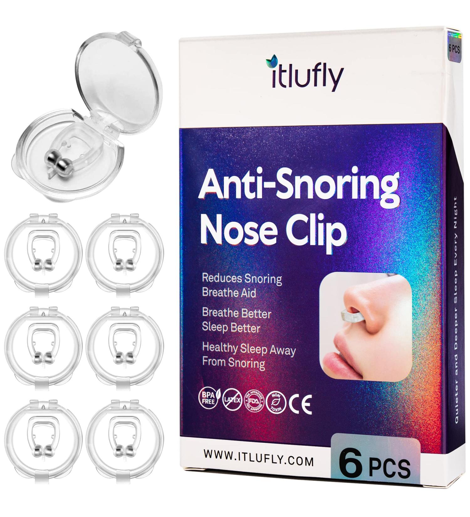 Silicone Magnetic Anti-Snoring Nose Clips - Snore Stopper for Instant Relief - 6 Pack - Buy Online on GoSupps.com