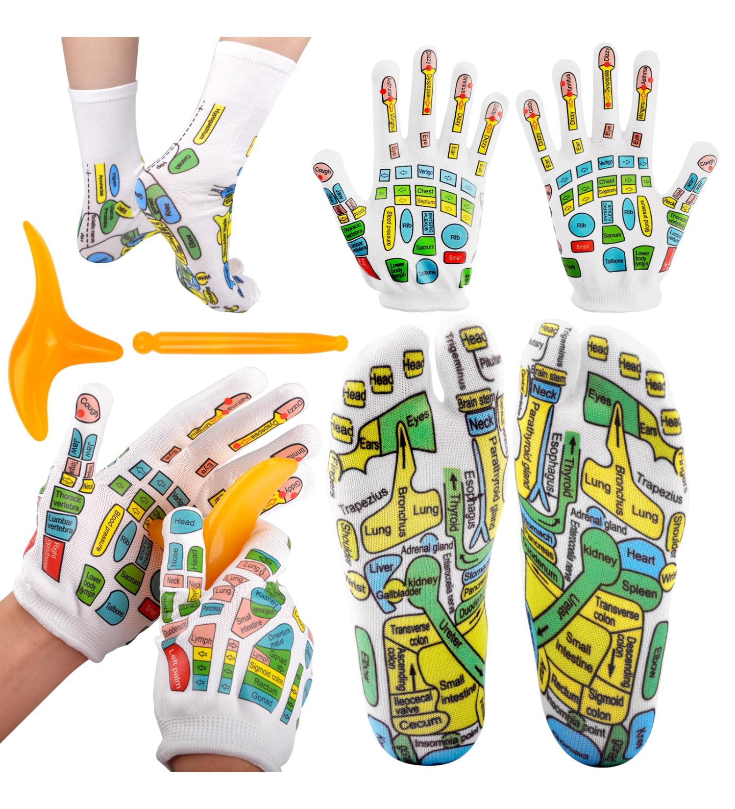 Pipihome Reflexology Socks - Foot Massage & Acupress Tool | International Shipping - Buy Online on GoSupps.com