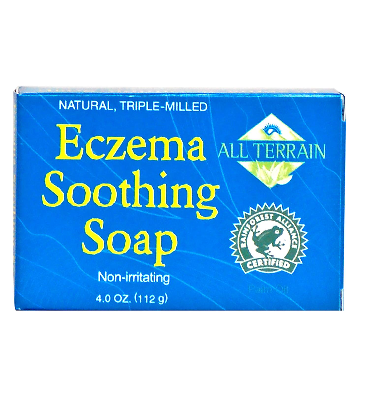 All Terrain Eczema Soothing Soap Bar 4oz To Cleanse & Calm Itchy Irritated Eczema Skin