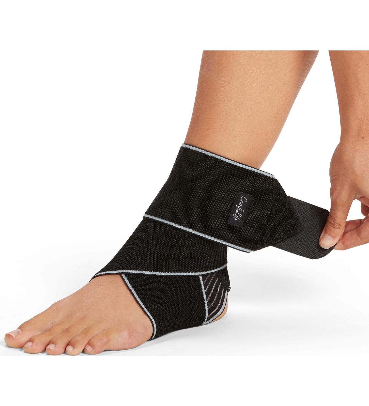 ComfiLife Adjustable Compression Ankle Brace for Plantar Fasciitis & Achilles Tendon - Breathable Wrap for Men & Women - Buy Online on GoSupps.com