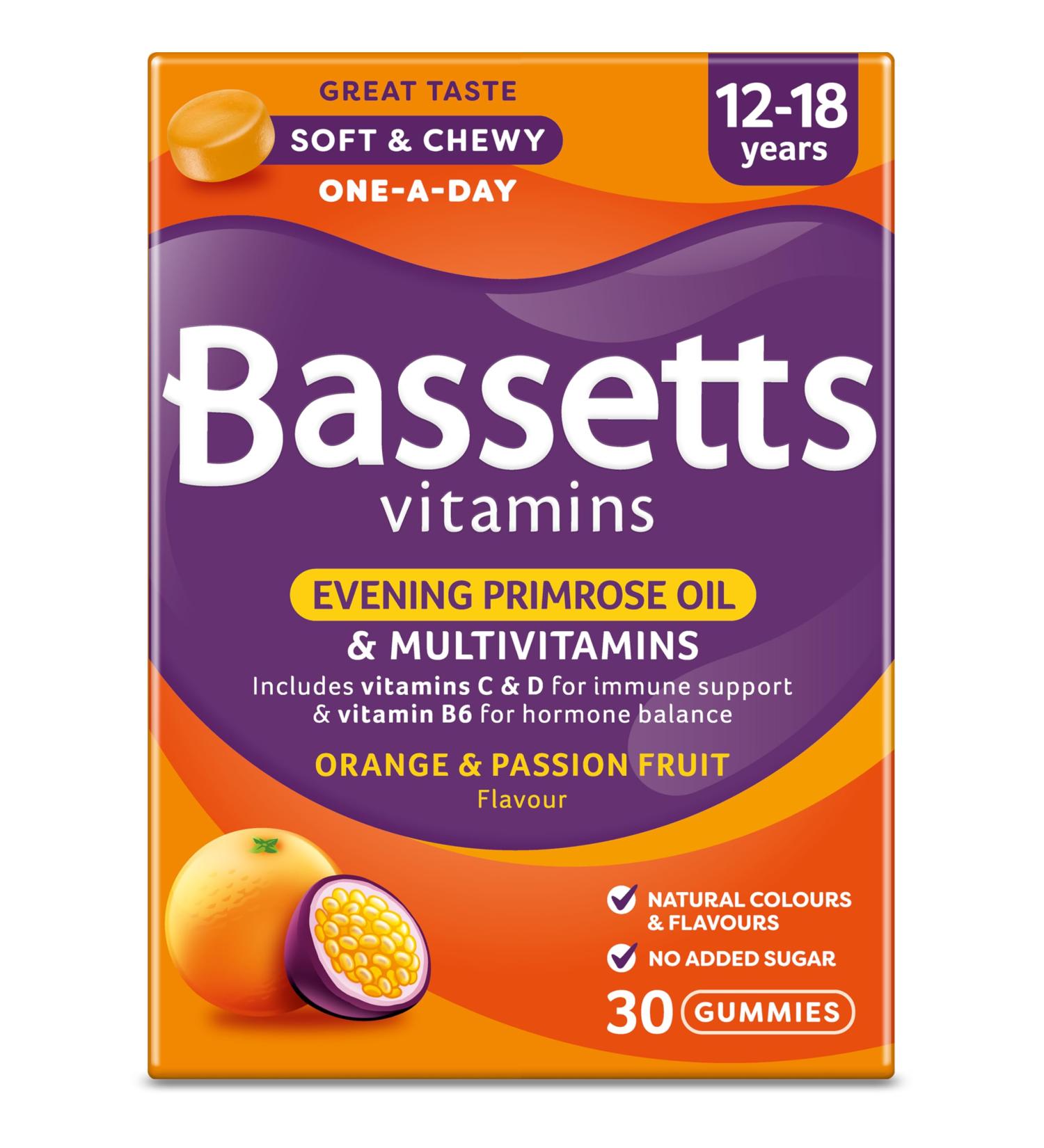 Bassetts Vitamins 12-18 EPO Orange & Passion Fruit 30's - 94.2g - Buy Online on GoSupps.com