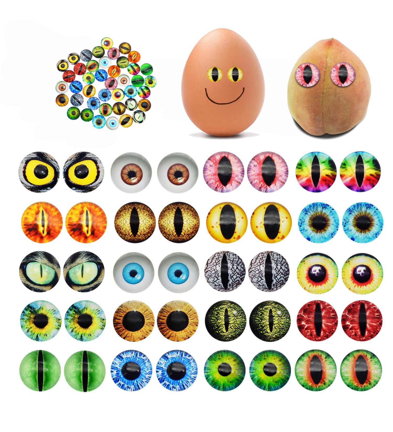 100PCS 10mm Self Adhesive Dragon Eye Wiggle Eyes - DIY Craft Sticker for Kids and Classroom Decoration - Buy Online on GoSupps.com