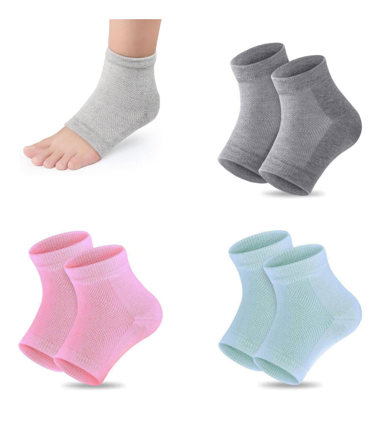  AWIWTOBQ Pack of 3 pairs of moisturizing gel socks - Soft ventilation - Open-heel socks - For dry and hard skin - Buy Online on GoSupps.com