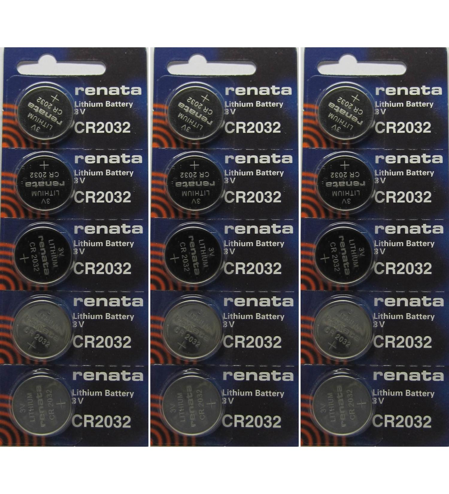 15 CR2032 Renata Watch Batteries