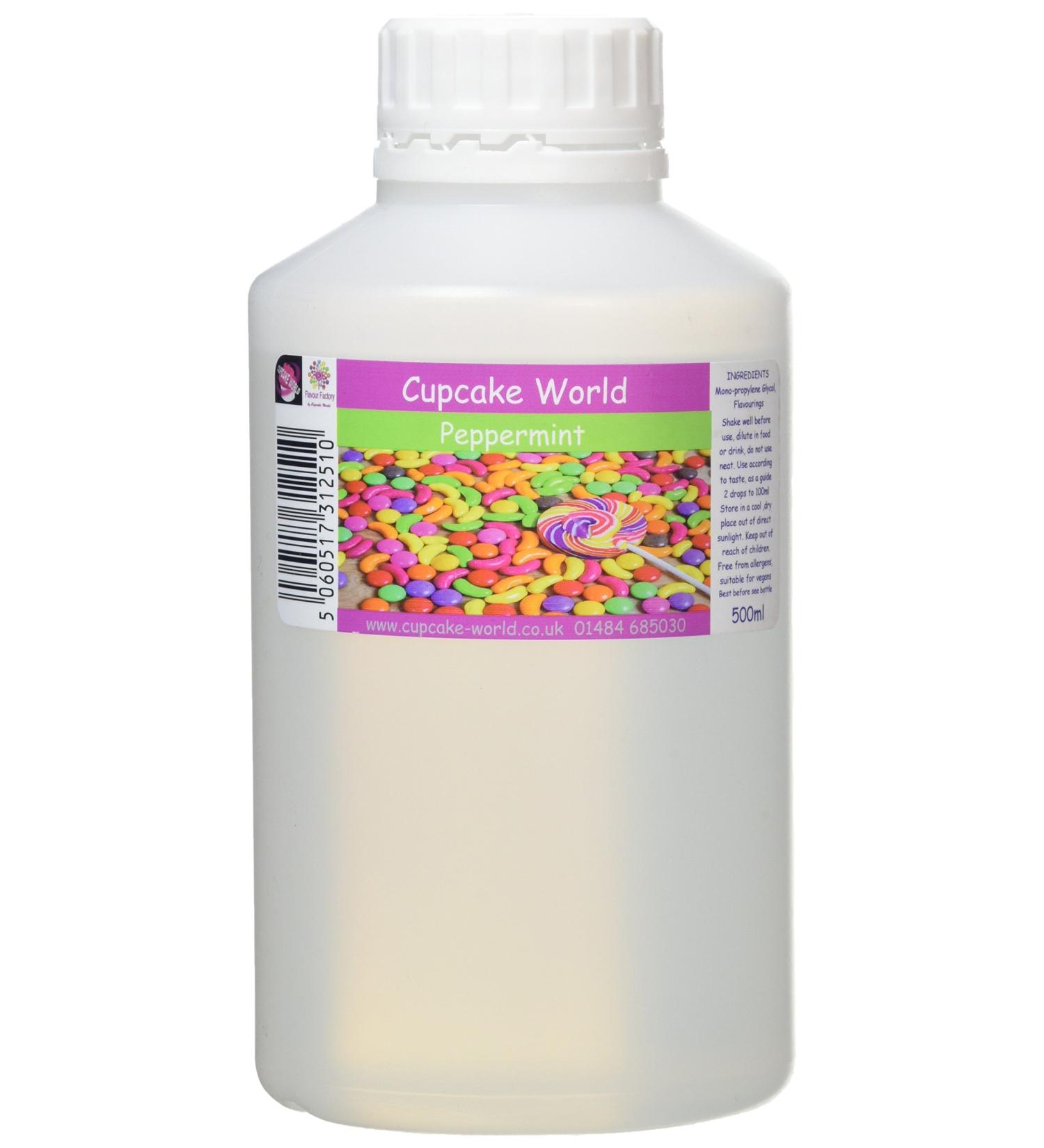 Cupcake World Intense Food Flavouring Peppermint 500 ml - Buy Online on GoSupps.com