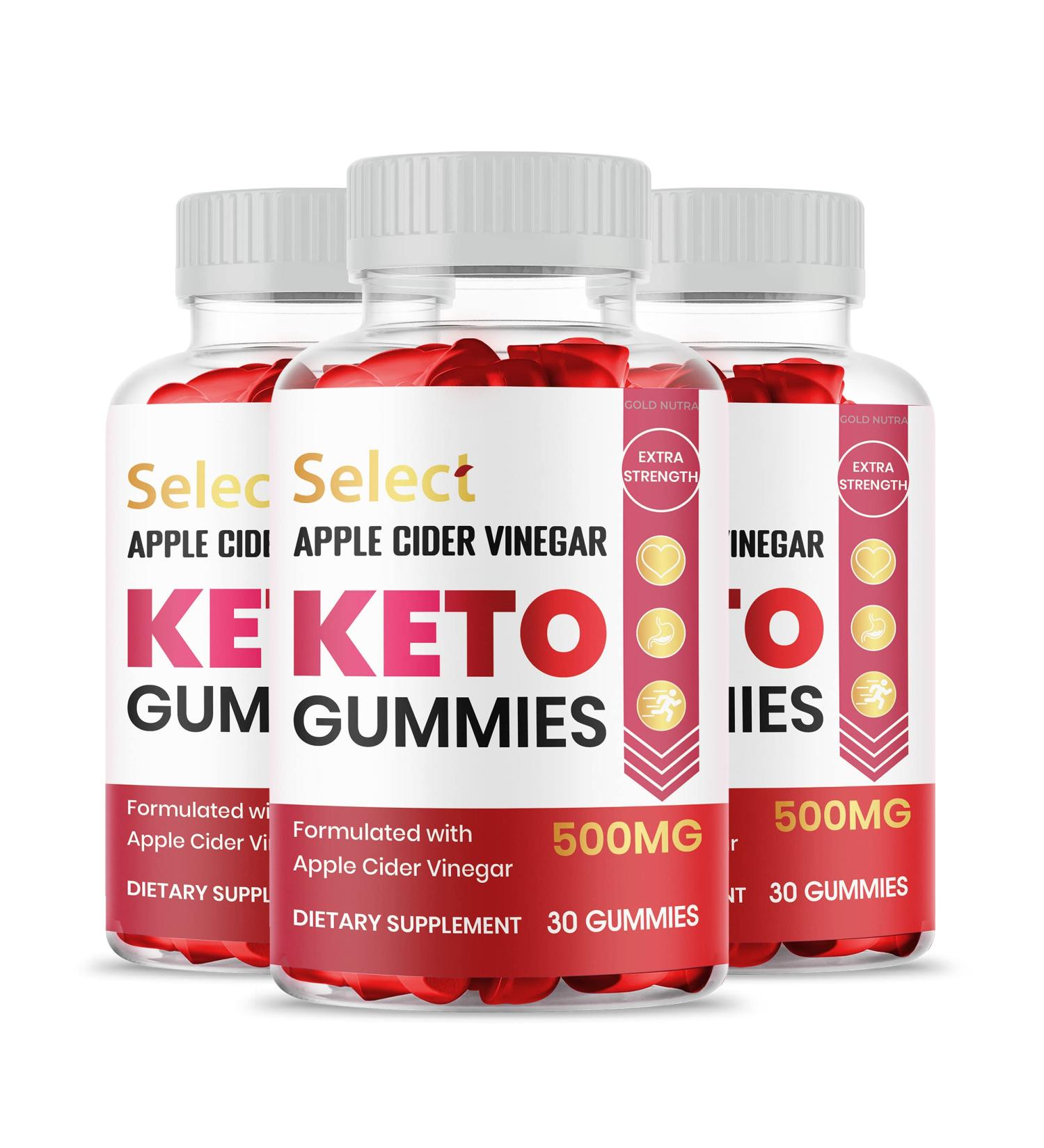 Gold Nutra (3 Pack) Select Keto ACV Gummies Official Maximum Strength - Buy Online on GoSupps.com