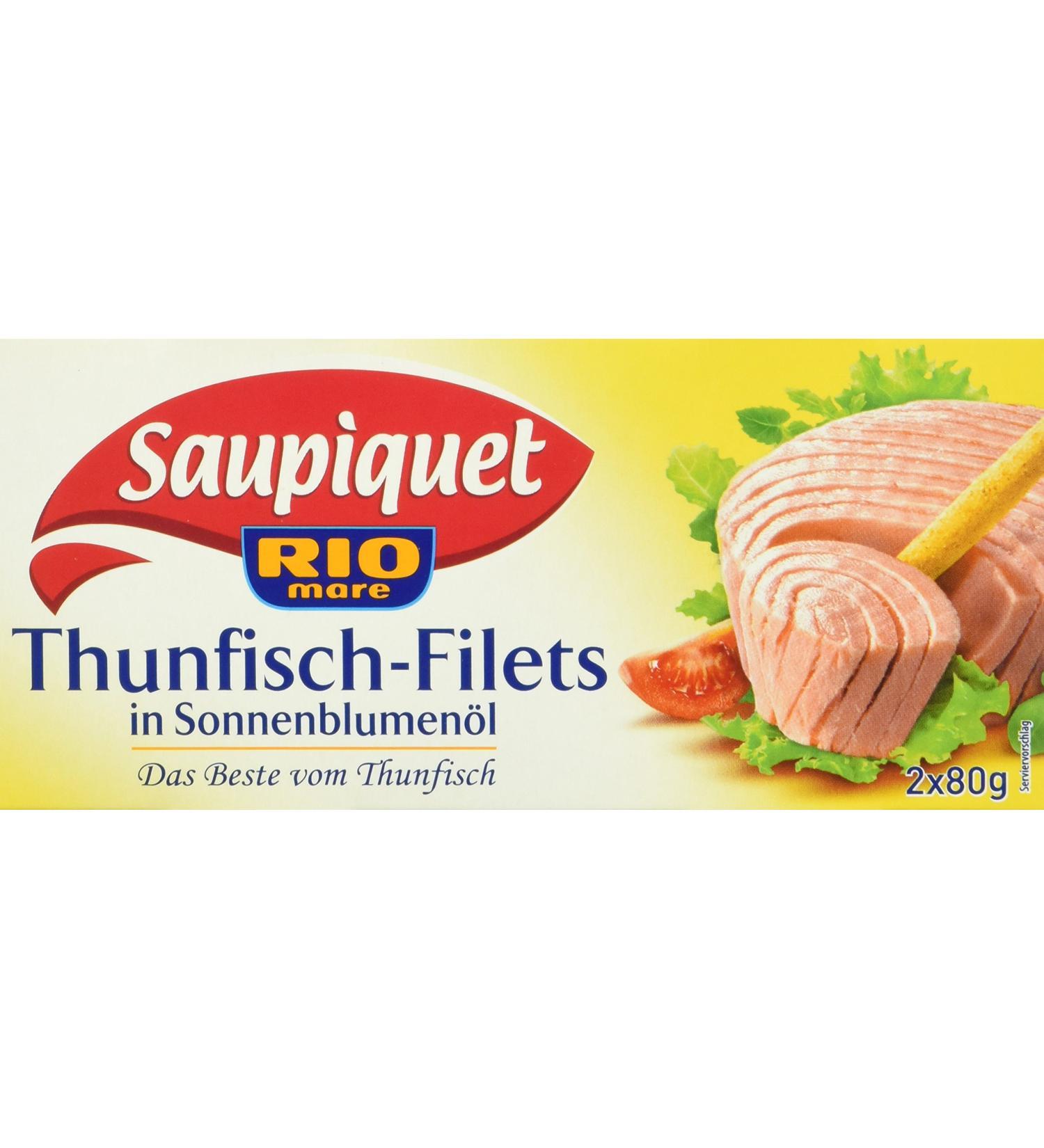 Saupiquet Tuna Fillet in Sunflower Oil - 10 Pack (80g Cans) | Premium Quality International Shipping - Buy Online on GoSupps.com
