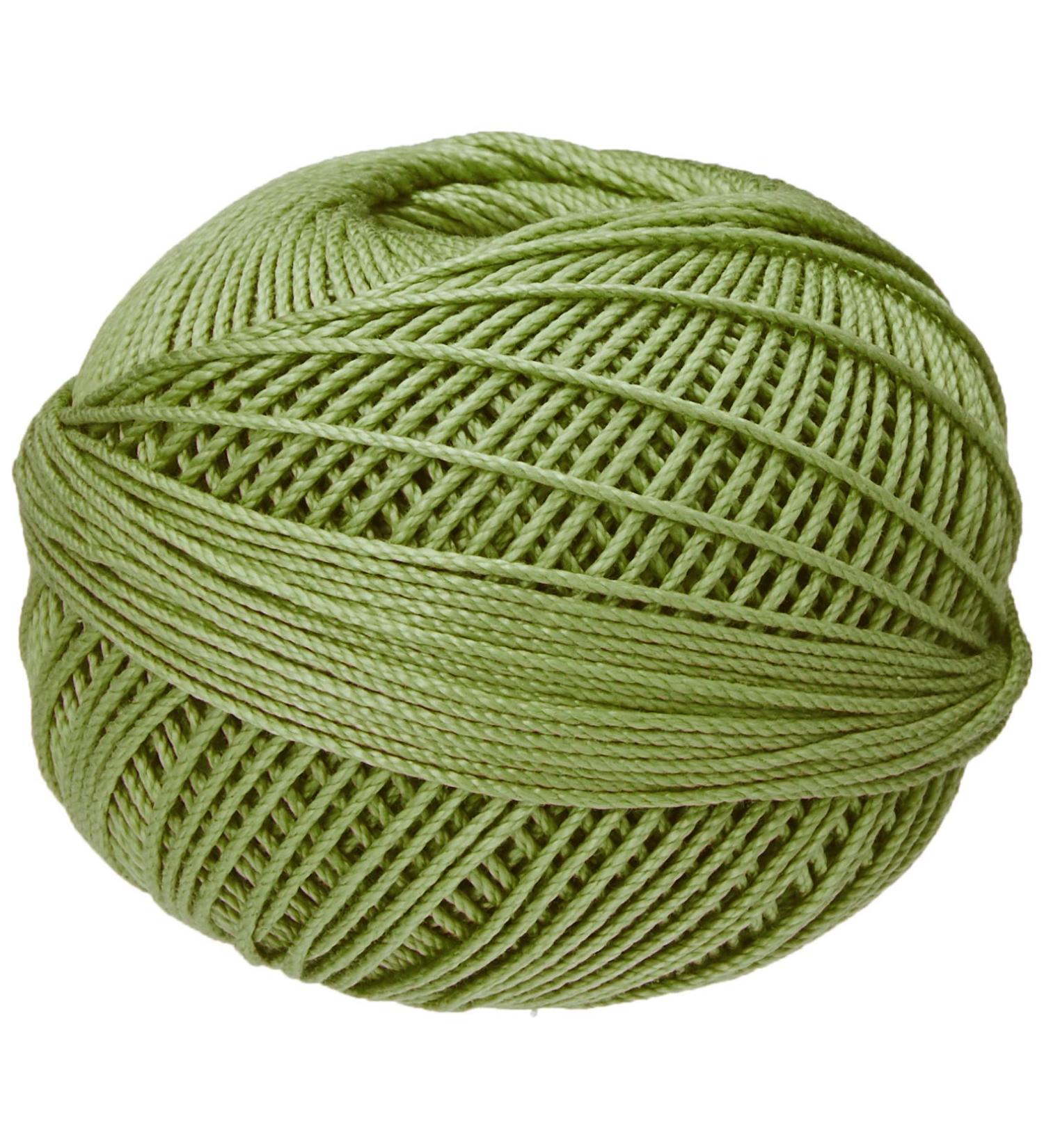 Handy Hands Lizbeth Egyptian Cotton Thread Size 3 (50g, 120yds) - Orchid Green Dk | HH03668 | Crochet Tatting Knitting - Buy Online on GoSupps.com