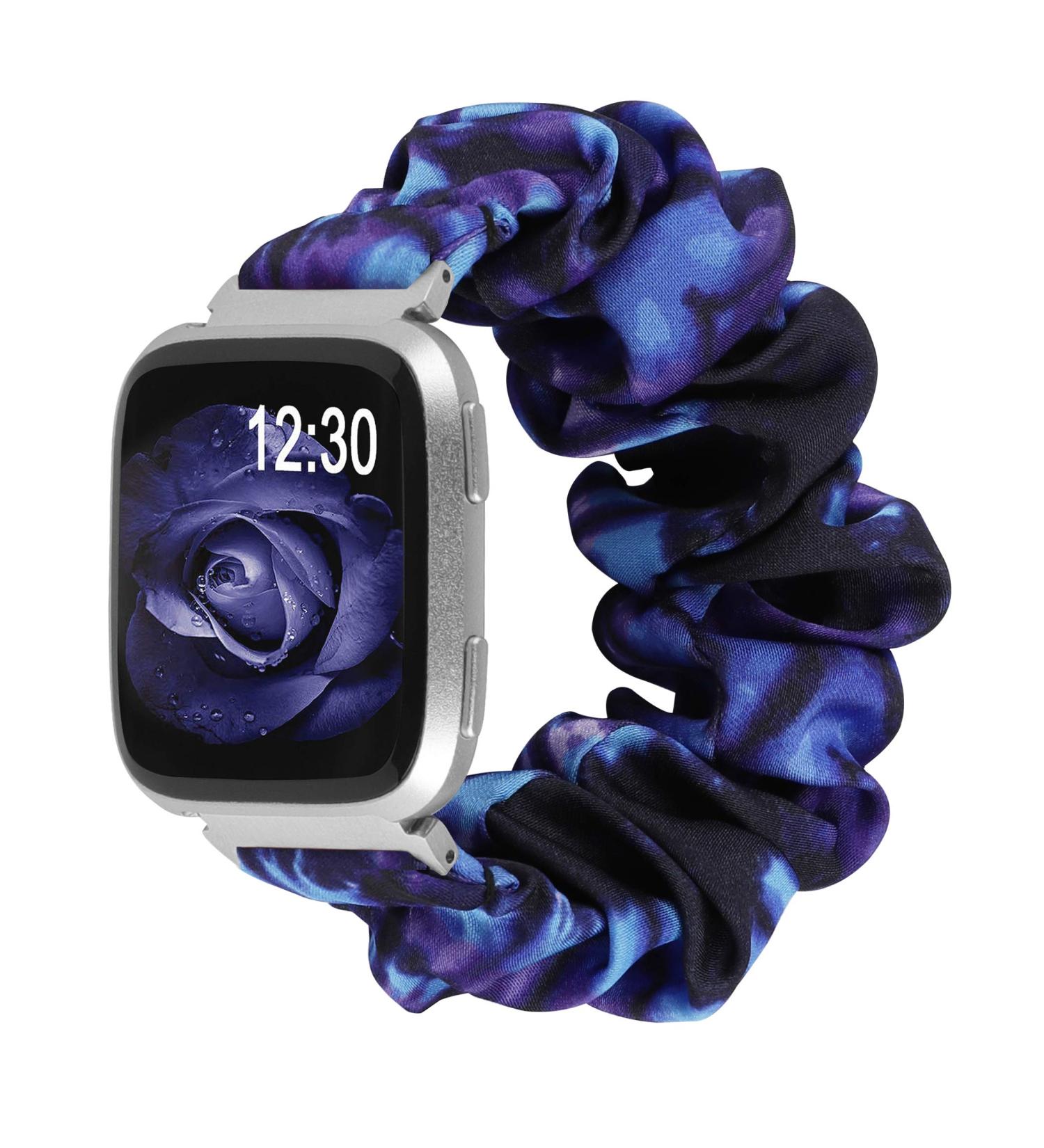 TOYOUTHS Scrunchie Bands for Fitbit Versa/Versa 2/Versa Lite - Tie Dye Pattern Printed Elastic Strap - Small Size - Replacement Wristband for Women/Girls - Buy Online on GoSupps.com
