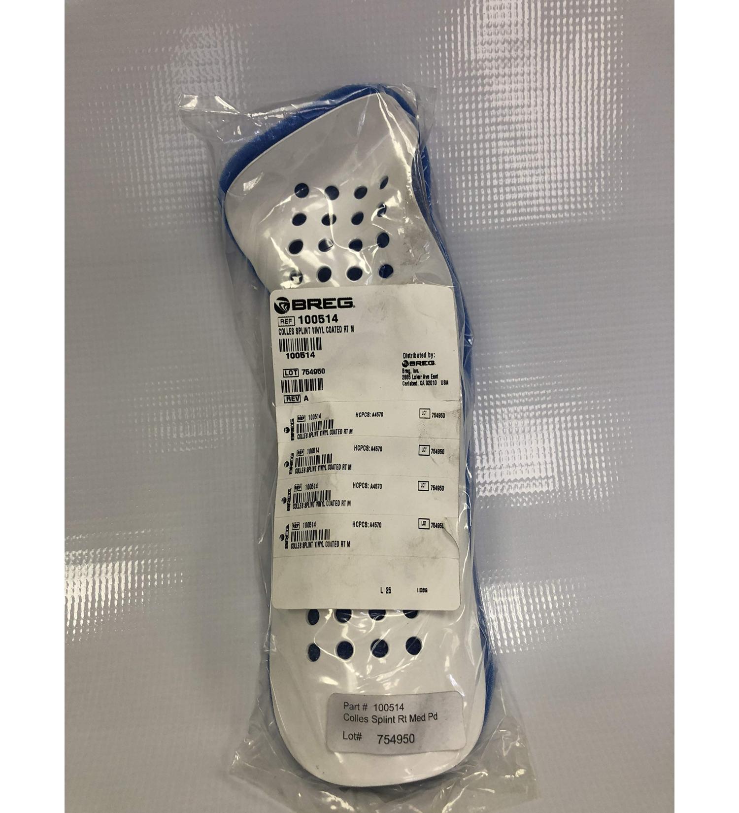 BREG '100514 Colles Splint Vinyl Coated Right M