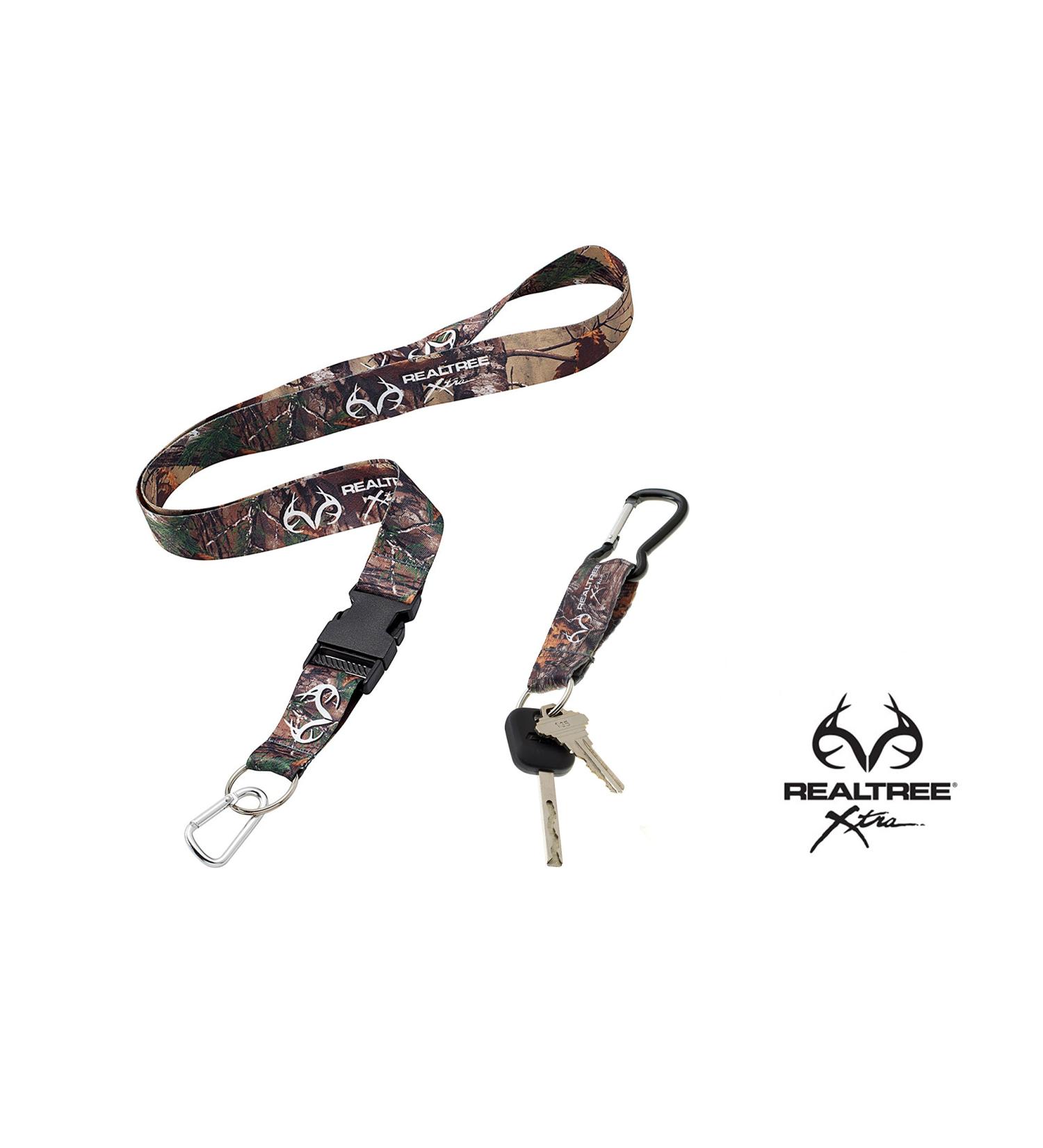 Realtree Xtra Camo Neck Lanyard and Keychain Combo - Clip-on Carabiner Keyring - Buy Online on GoSupps.com