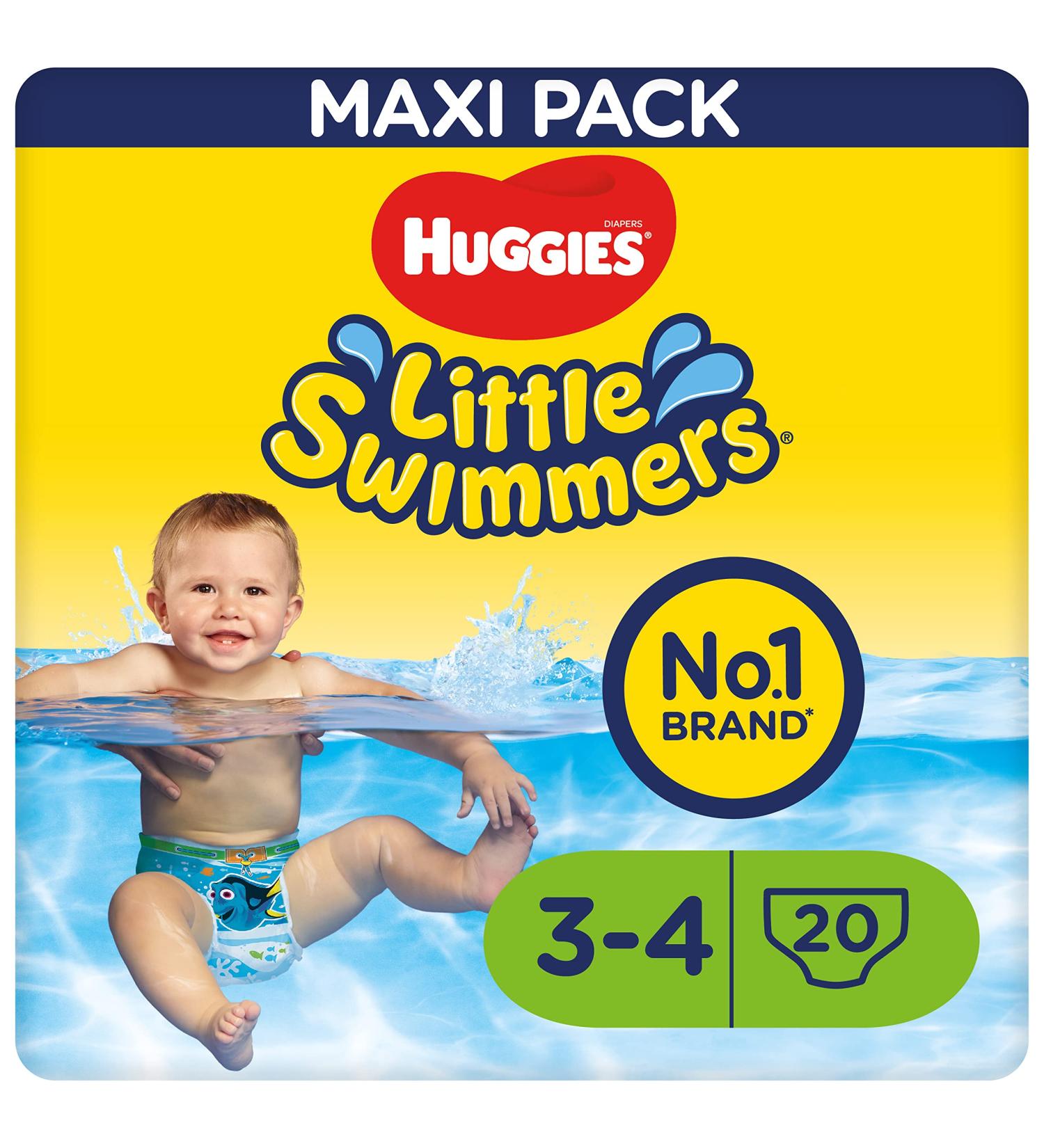 Huggies Little Swimmers Swim Diapers Size 3-4 (7-15 kg) - 20 Pack | Best for Swimming & Beach Fun - Fast International Shipping - Buy Online on GoSupps.com
