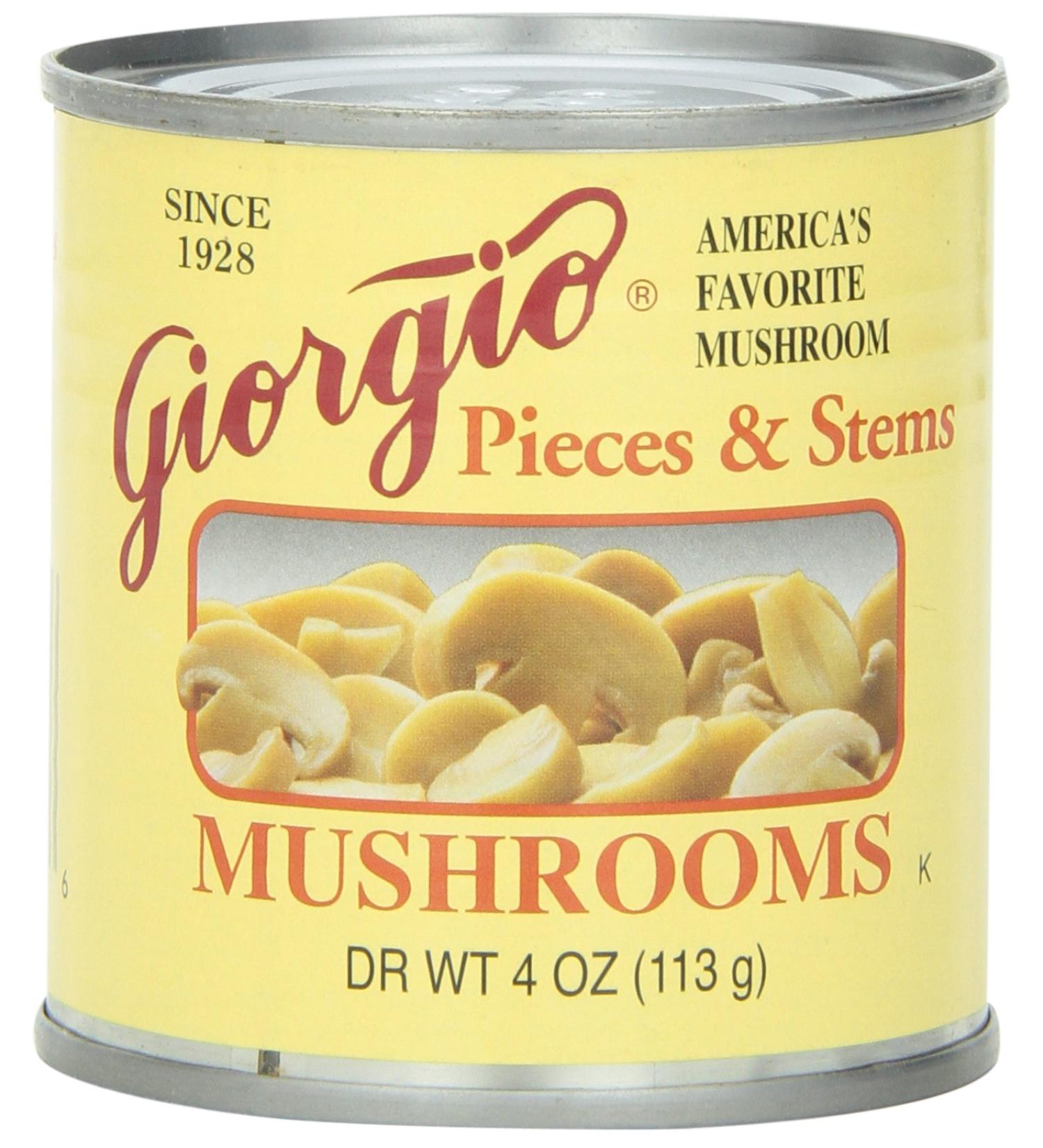 Giorgio Mushrooms Pieces and Stem - 4 oz (12 Pack) - Buy Online on GoSupps.com