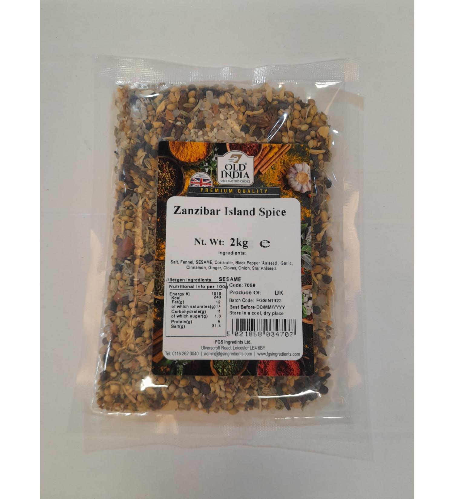 Old India Zanzibar Island Spice 2kg