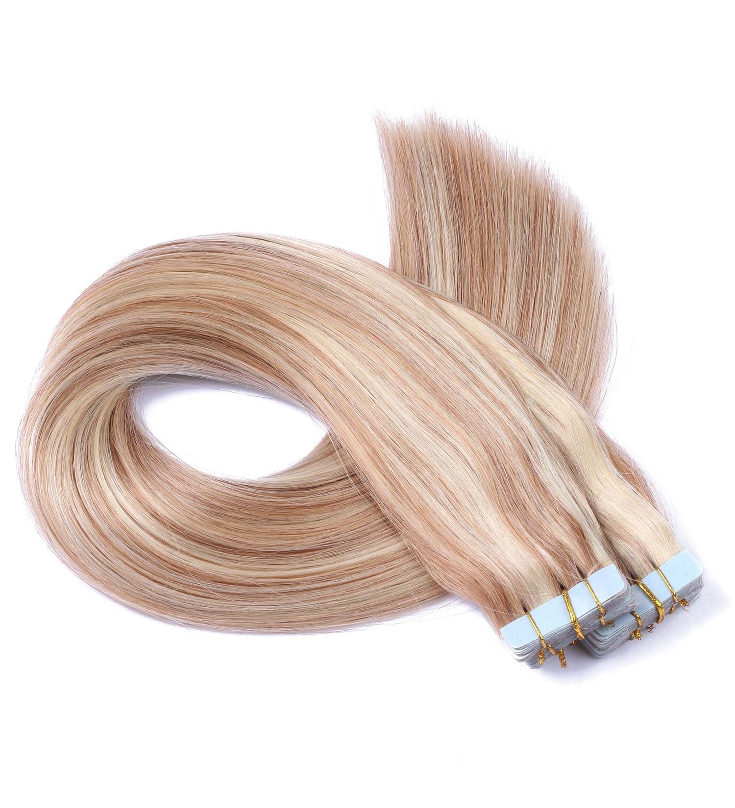 Tape In Hair Extensions #12/613 Scene - 50cm Remy Real Hair - 100% Human Hair - 50 Bricks (4cm Wide) - Tresse by Novon - 125g Total - Buy Online on GoSupps.com