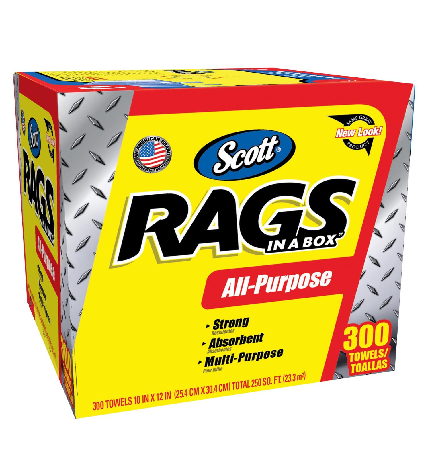 Kimberly-Clark 75600 Scott Rags White (Pack of 300) - Buy Online on GoSupps.com