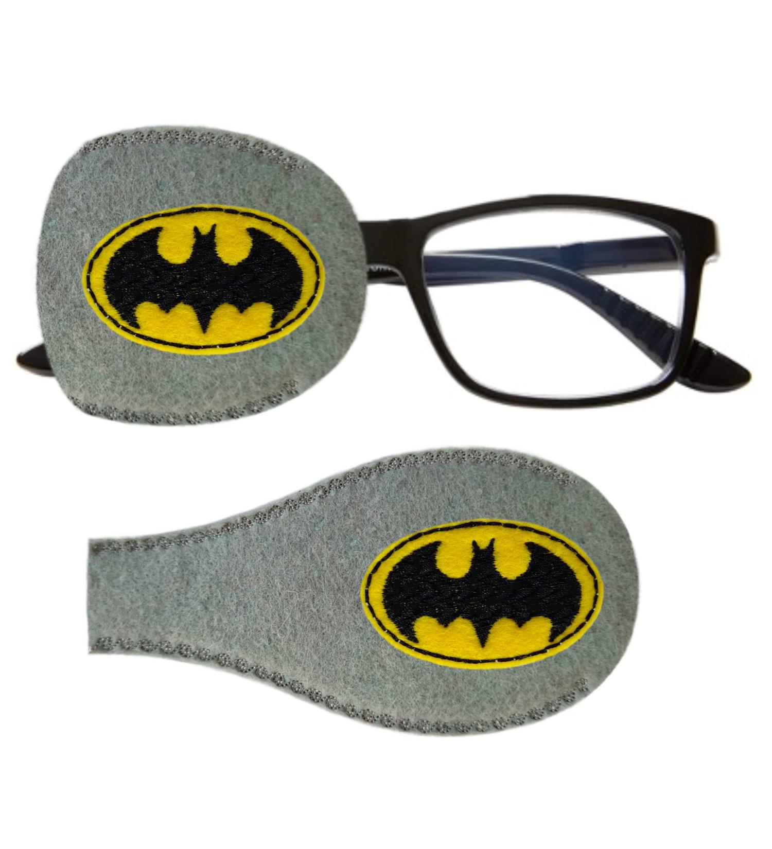 Kids and Adults Orthoptic Eye Patch For Amblyopia Lazy Eye Occlusion Therapy Treatment Design #1 Bat on Grey Left Side (Eye to Be Covered) - Buy Online on GoSupps.com