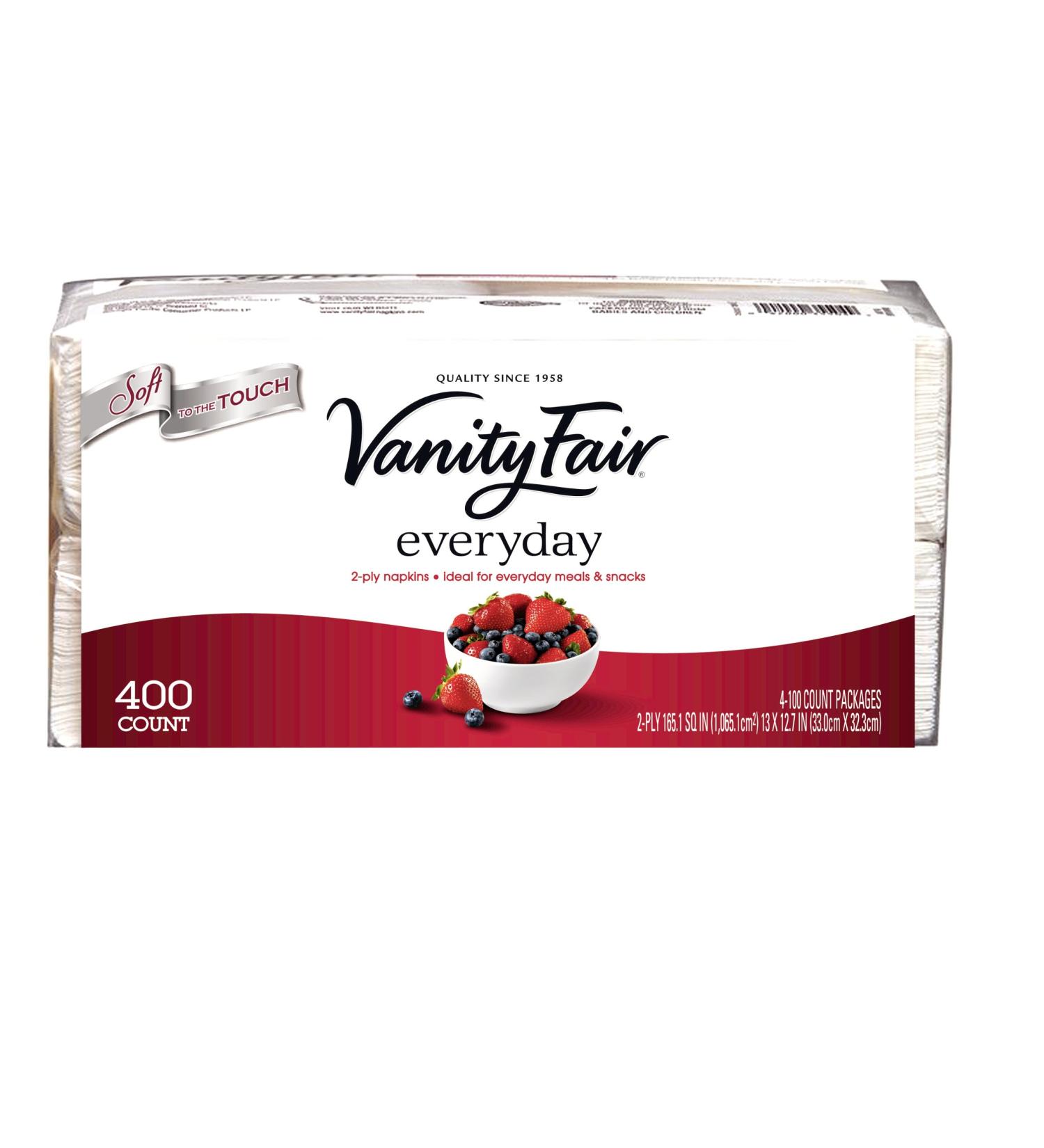 Vanity Fair Everyday Napkins - 400 Count (Pack of 1) - Soft & Durable - Buy Online on GoSupps.com
