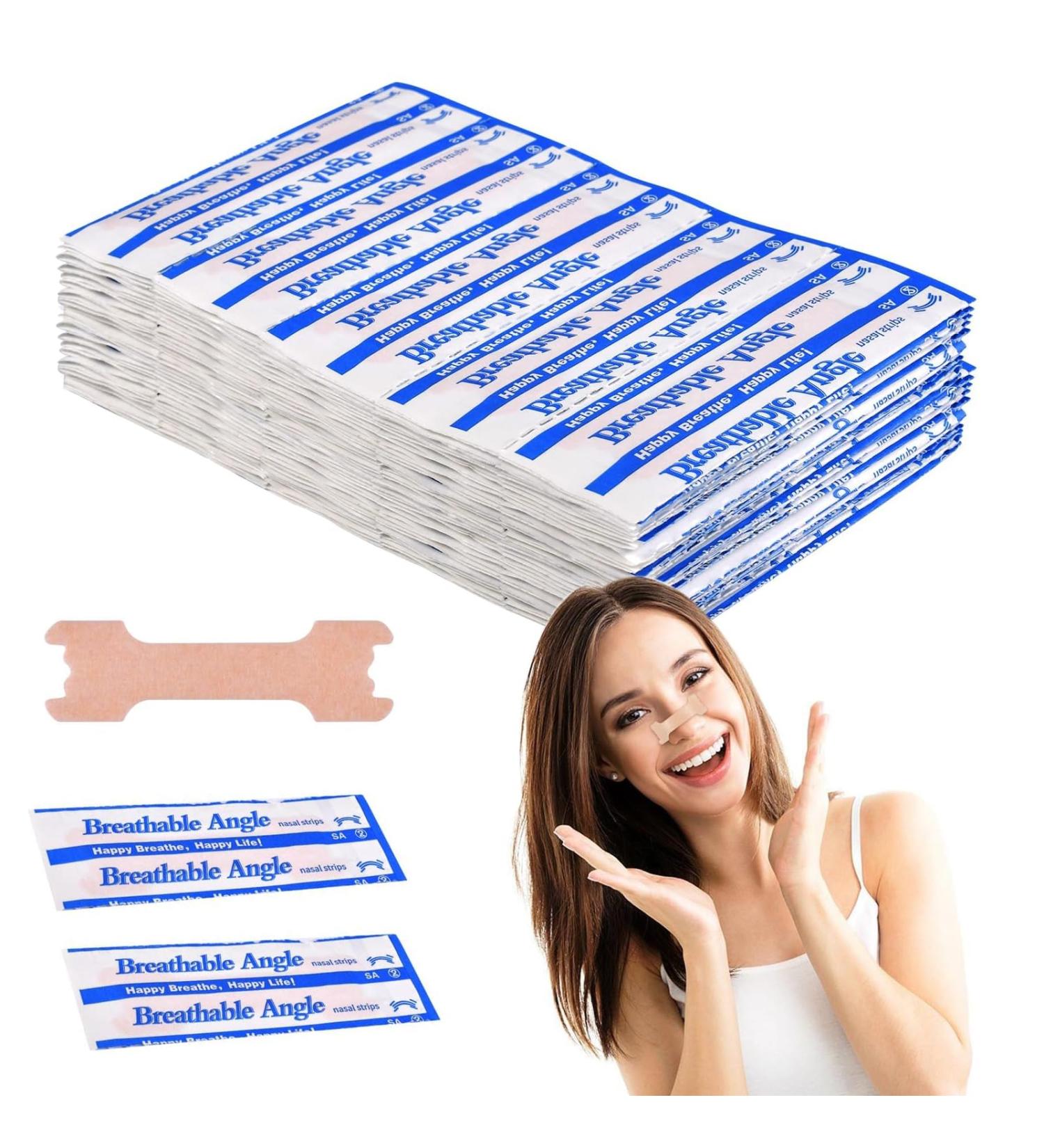 100 Nose Strips for Snoring Relief | Anti-Snoring Paving for Better Sleep & Sports | International Shipping - Buy Online on GoSupps.com