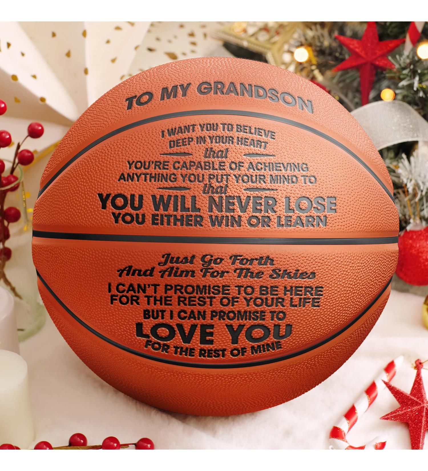 DOPITKA Engraved Outdoor Basketball for Son - Custom 29.5 Gift for Men - Birthday, Graduation, Back to School - Buy Online on GoSupps.com