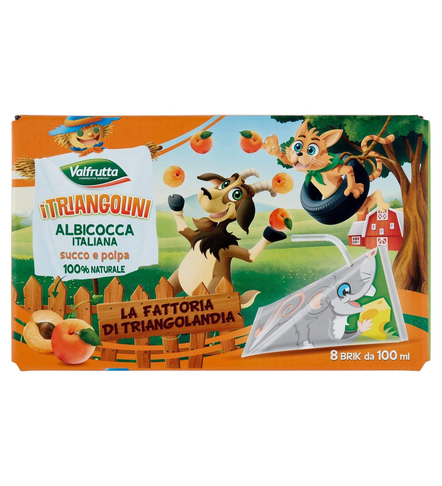 Valfrutta Neter d'Albricot - 8 Brik of 100 ml - Buy Online on GoSupps.com