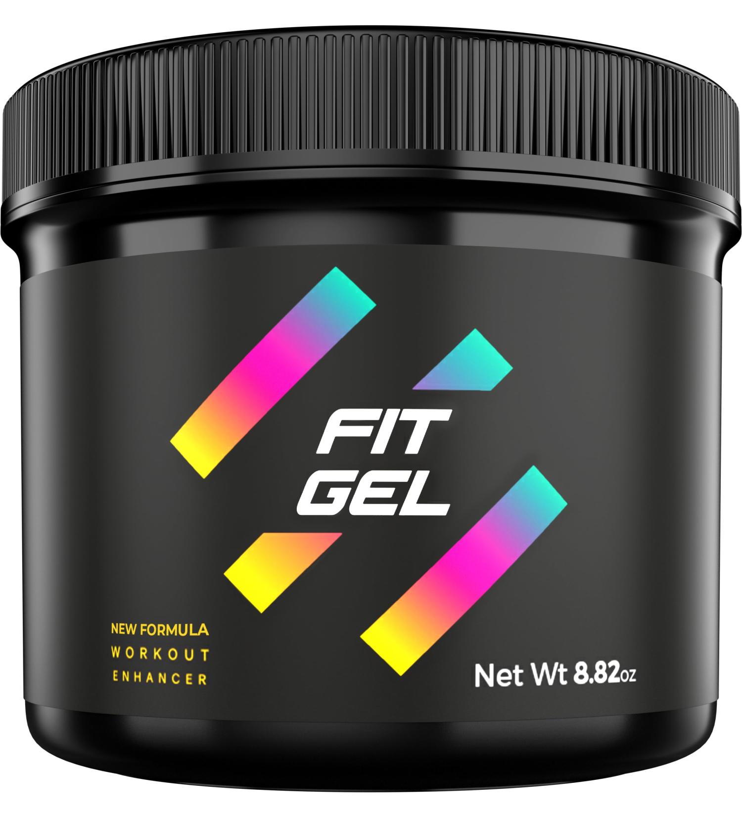 Fit Gel Workout Enhancer Sweat Gel Thermogenic Sweat Cream for Increased Circulation & Intense Perspiration | Pre-Workout Booster for Gym Running & Cardio Black New Formula 8.8 Ounce (Pack of 1) - Buy Online on GoSupps.com
