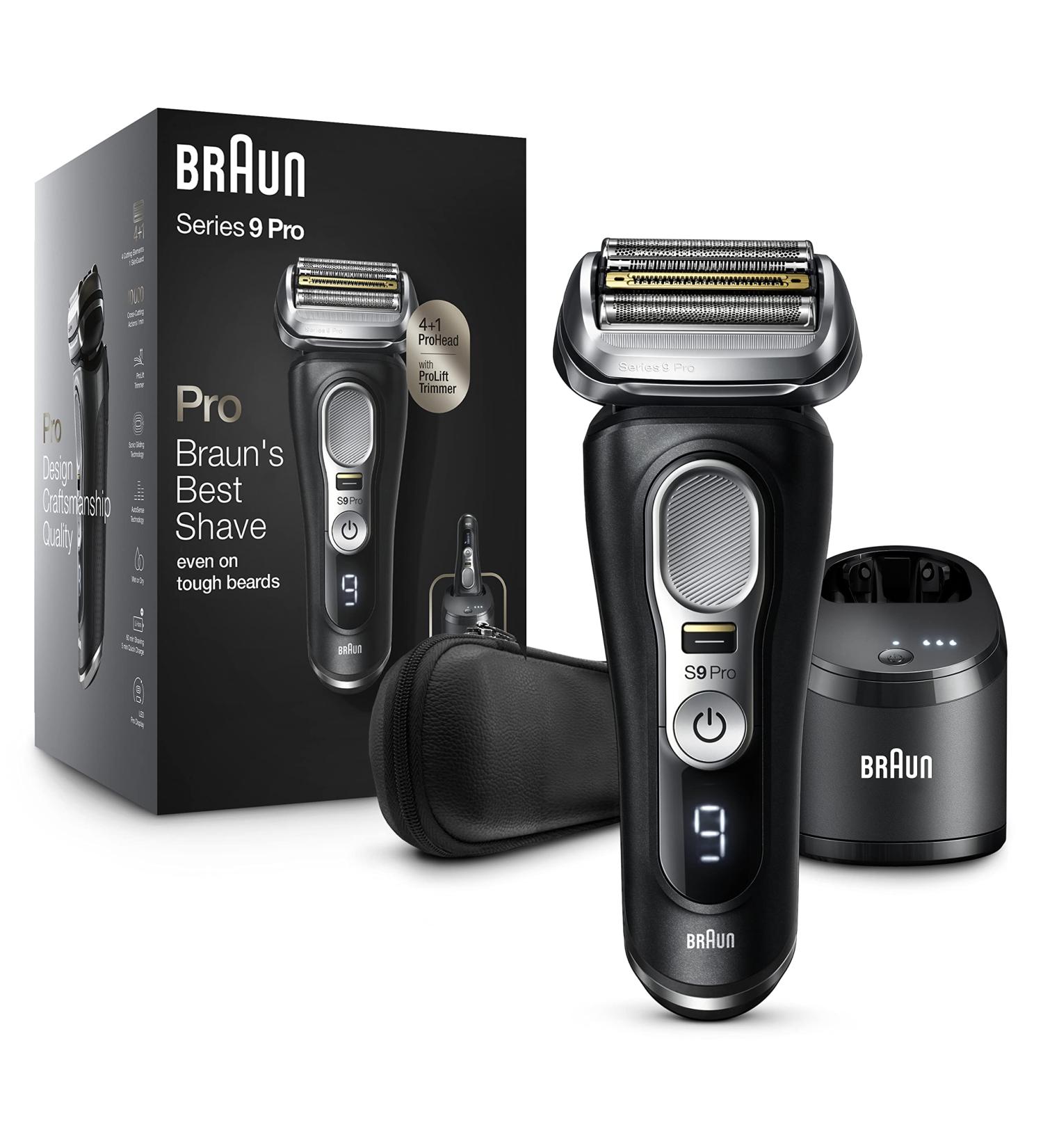 Braun Series 9 Pro 9460cc Waterproof Foil Shaver for Men - Wet & Dry Shave with ProLift Beard Trimmer, 5-in-1 Cleaning & Charging SmartCare Center - Atelier Black - Buy Online on GoSupps.com