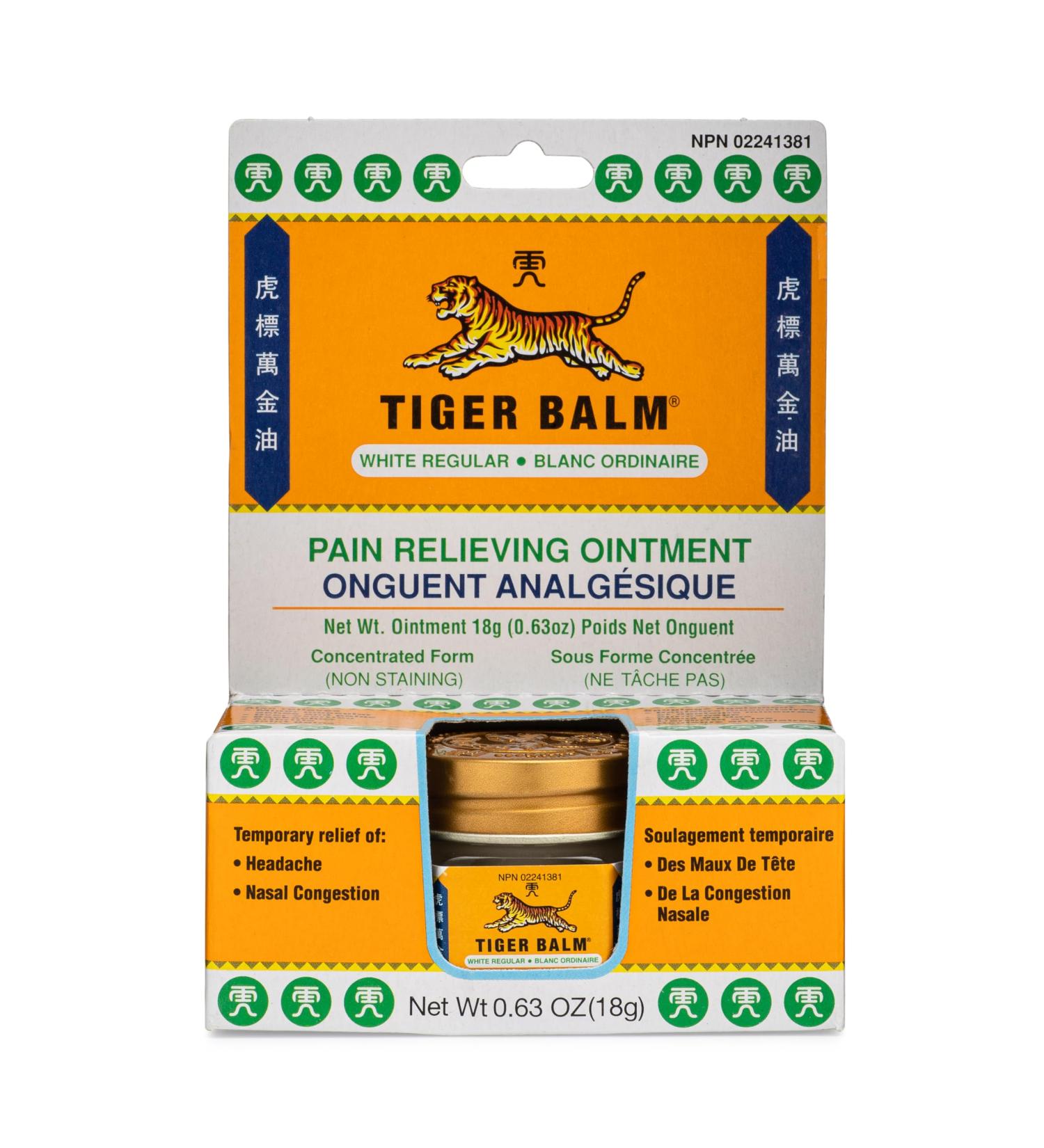Tiger Balm Pain Relieving Ointment White 18g Relief for Sore Muscles Tiger Balm Ointment - Buy Online on GoSupps.com